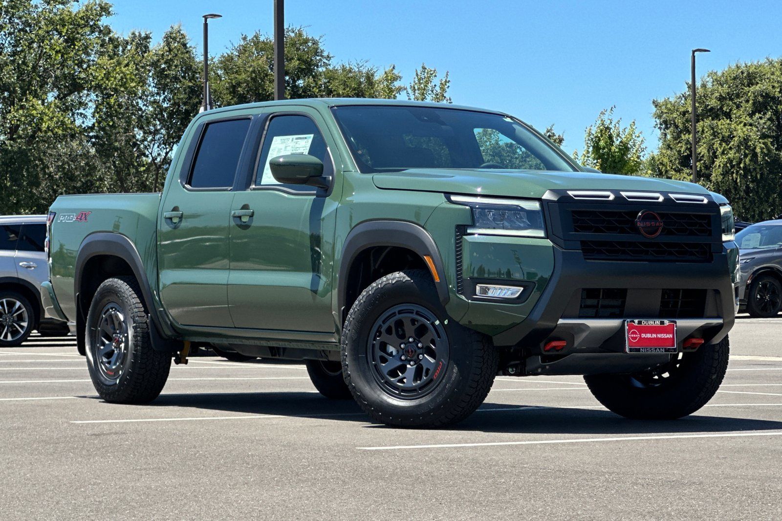 Tactical Green Metallic 2026 Nissan Frontier Pickup Truck Four-Wheel Drive 9-Speed Automatic Overdrive
