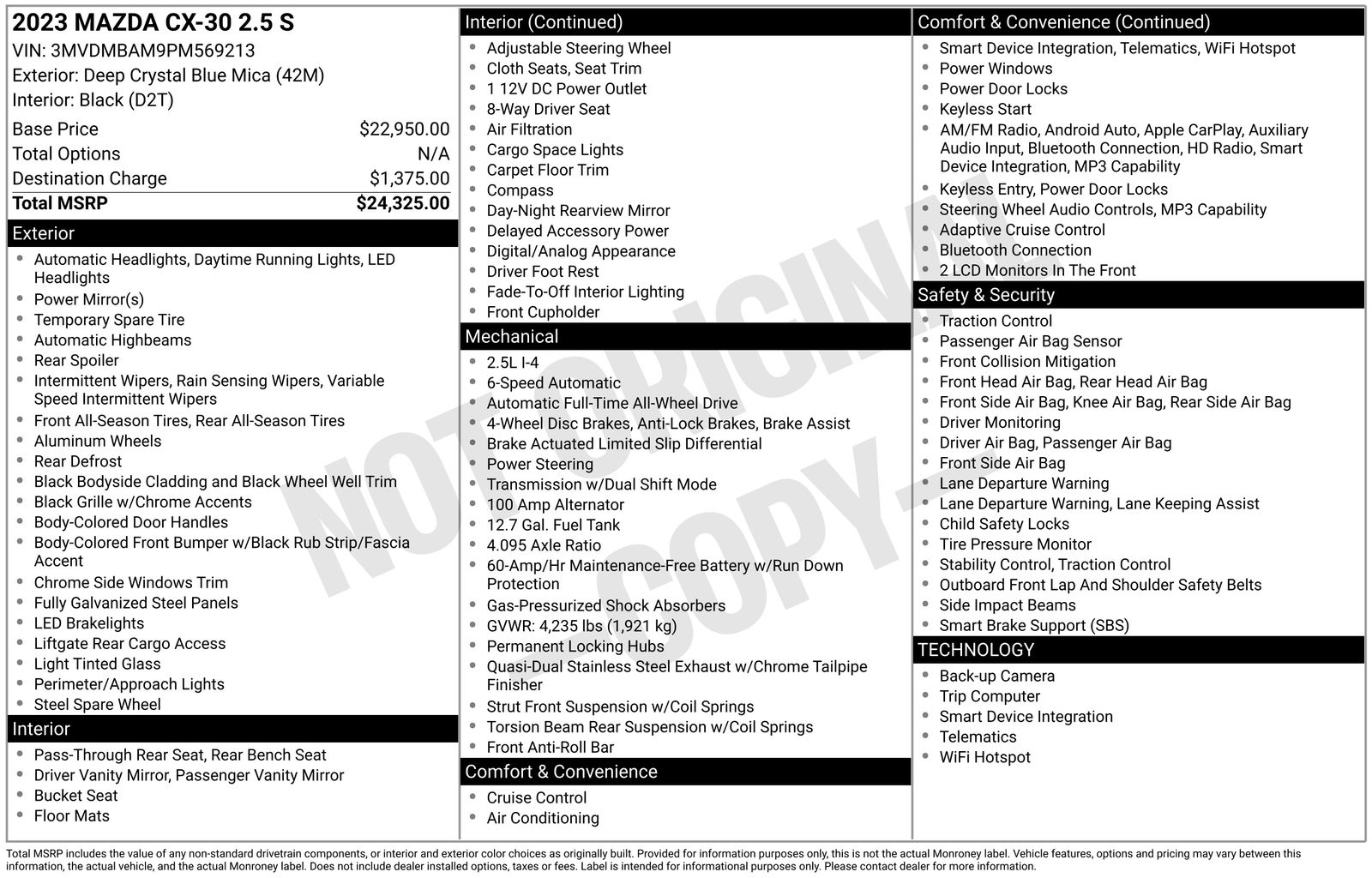 Used Car 2023 Mazda Cx-30  2.5 S For Sale Under $25,000 In Austin, Texas