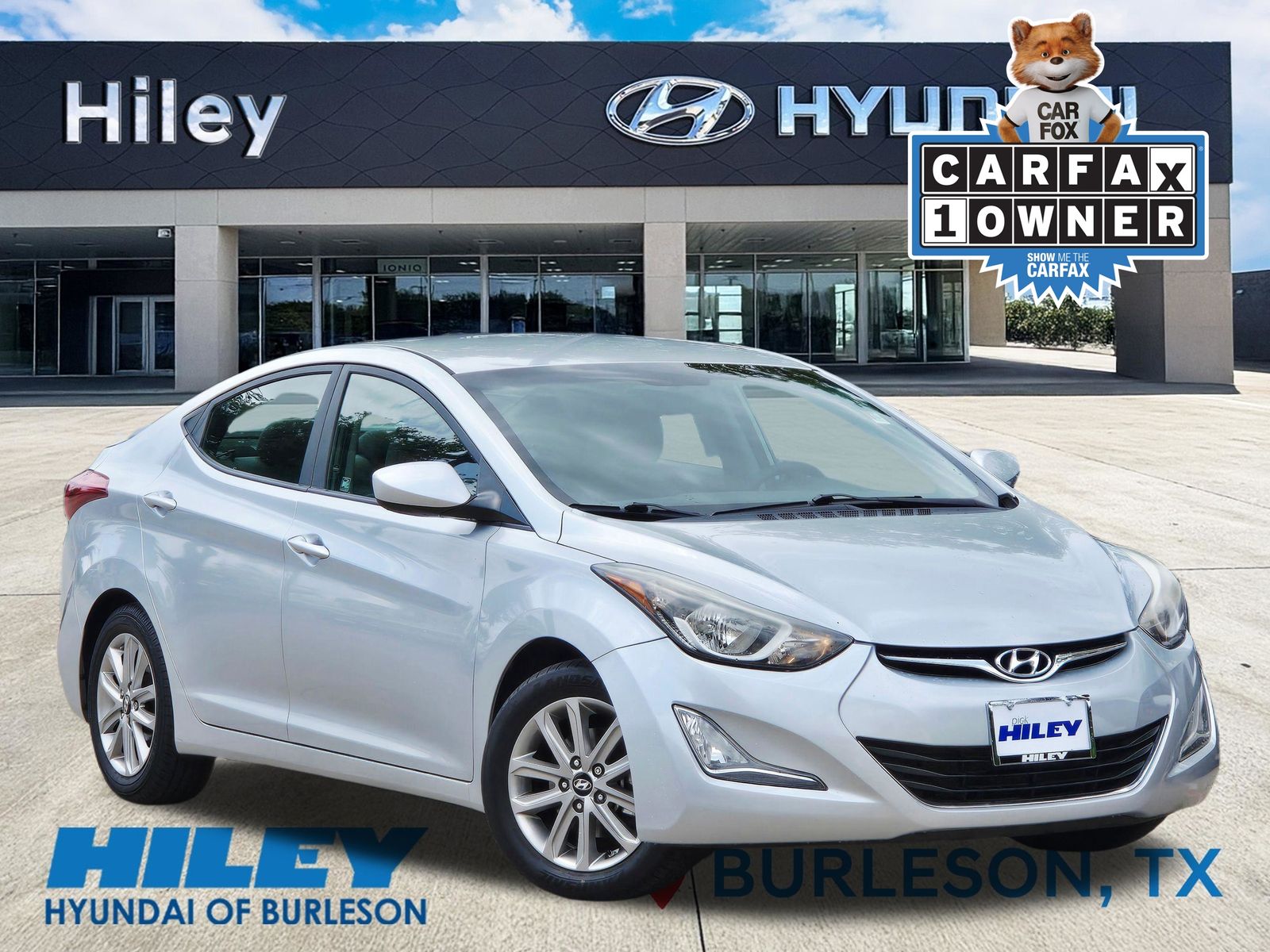 Radiant Silver 2014 Hyundai Elantra SE FWD Sedan Front-Wheel Drive 6-Speed Automatic Overdrive