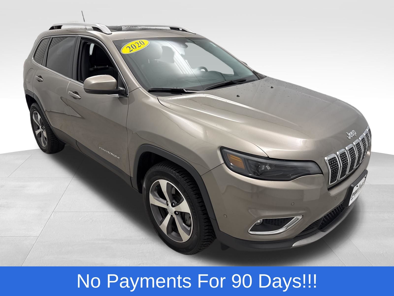 Light Brownstone Pearlcoat 2020 Jeep Cherokee Limited 4WD SUV / Crossover Four-Wheel Drive 9-Speed Automatic