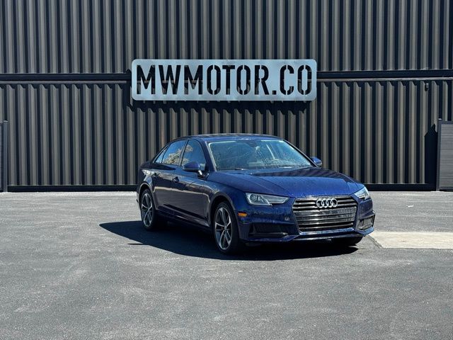 Blue Metallic 2019 Audi A4 Titanium 40 TFSI FWD Sedan Front-Wheel Drive 7-Speed Automatic