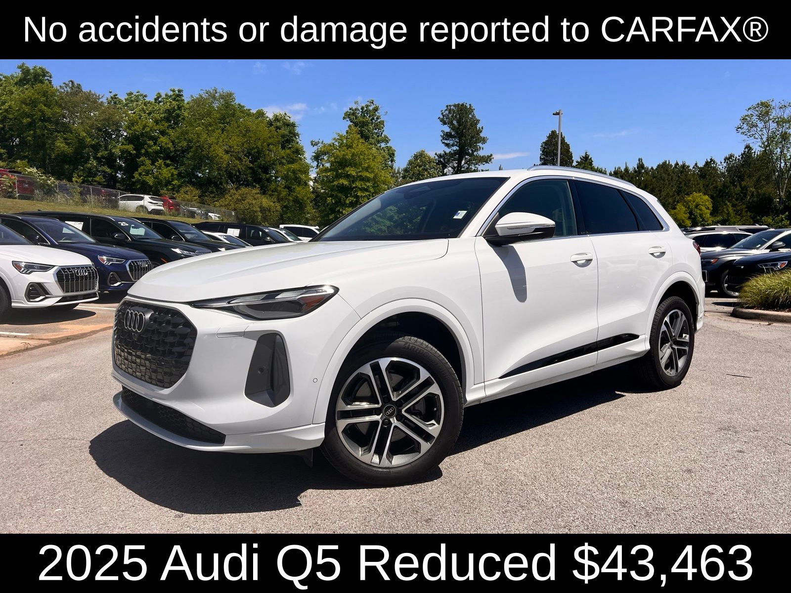 Glacier White Metallic 2025 Audi Q5 SUV / Crossover All-Wheel Drive 7-Speed Automatic
