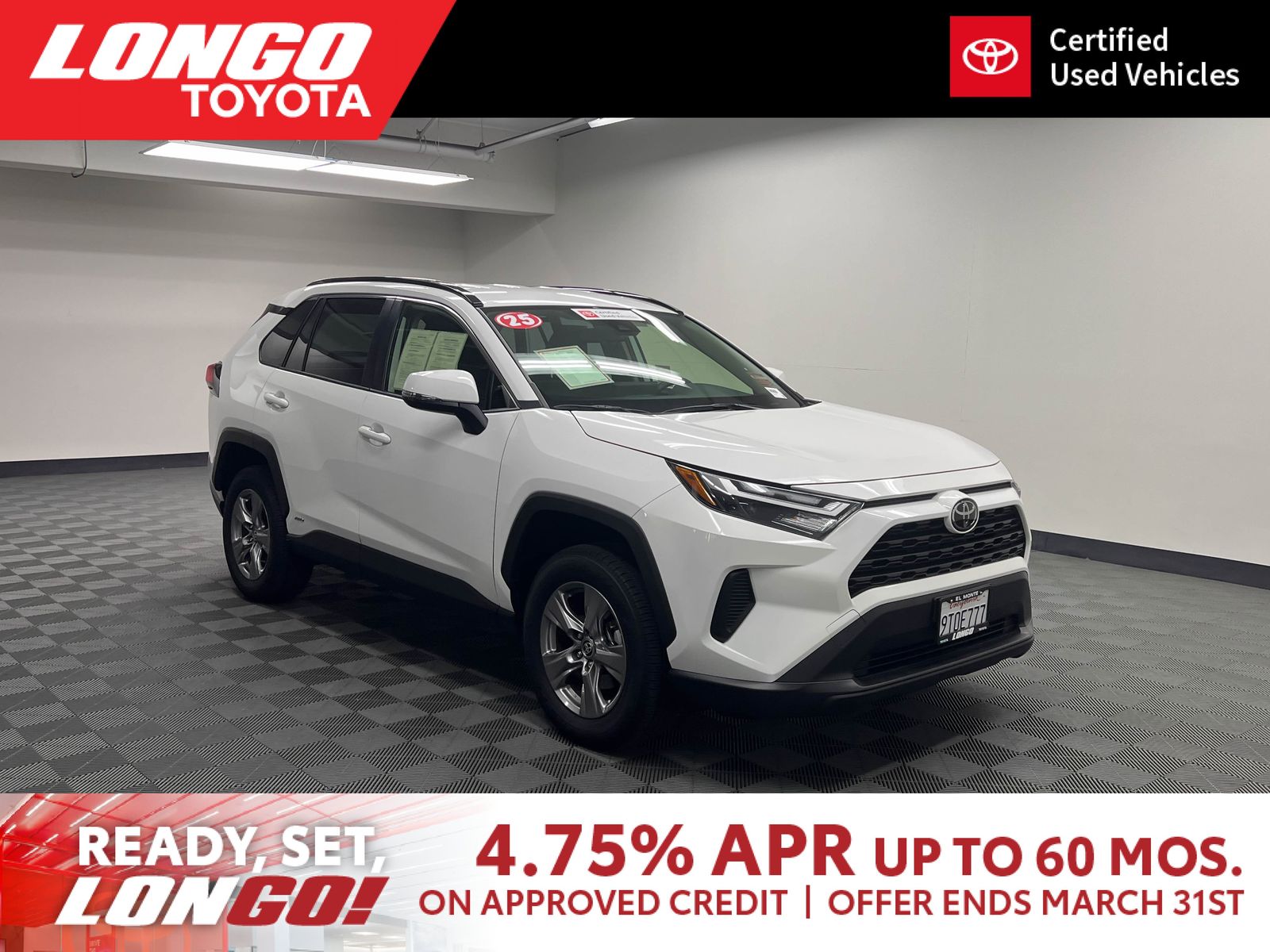 used 2025 Toyota RAV4 Hybrid car, priced at $37,888