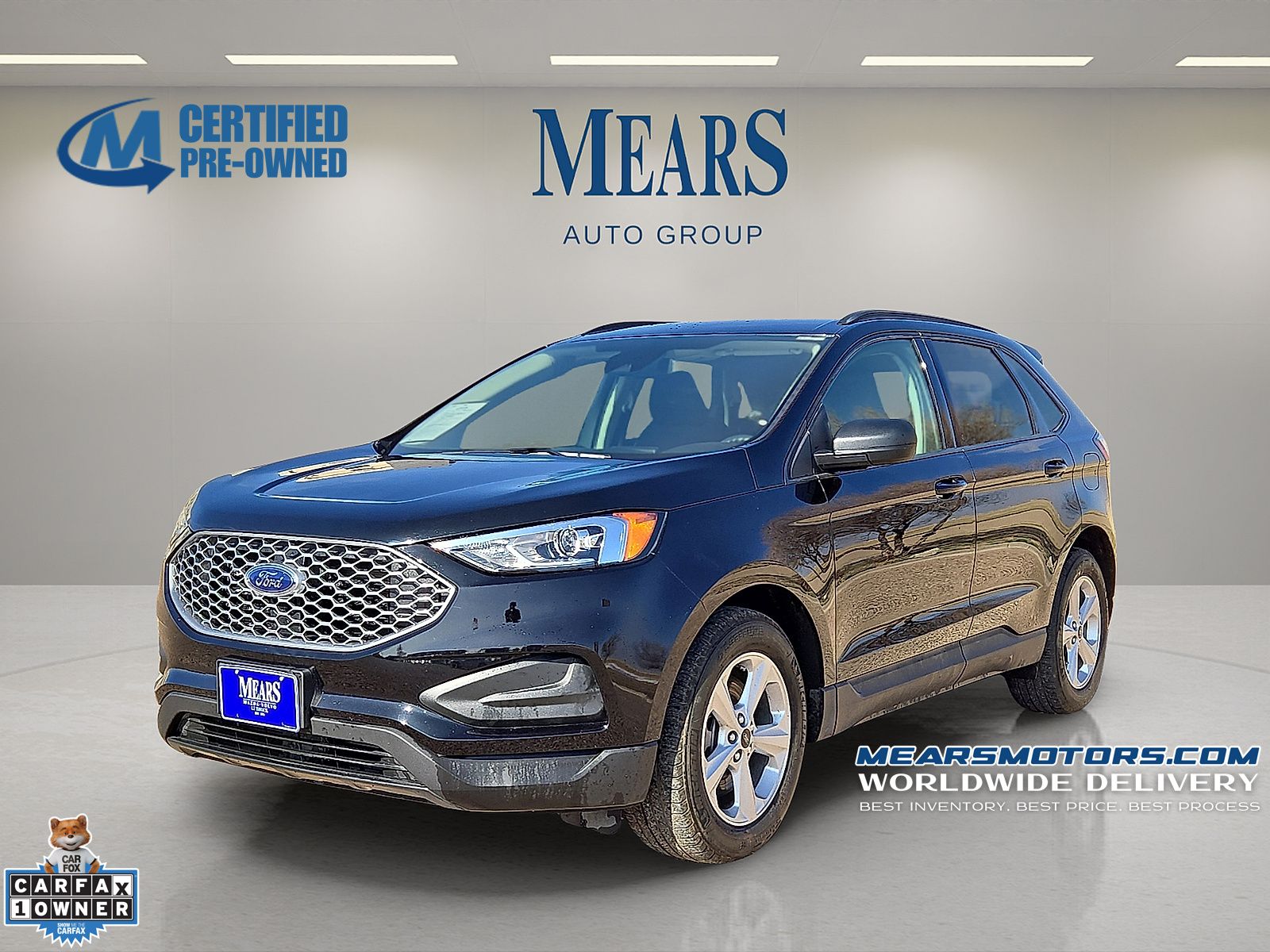 Agate Black Metallic 2024 Ford Edge SUV / Crossover All-Wheel Drive 8-Speed Automatic