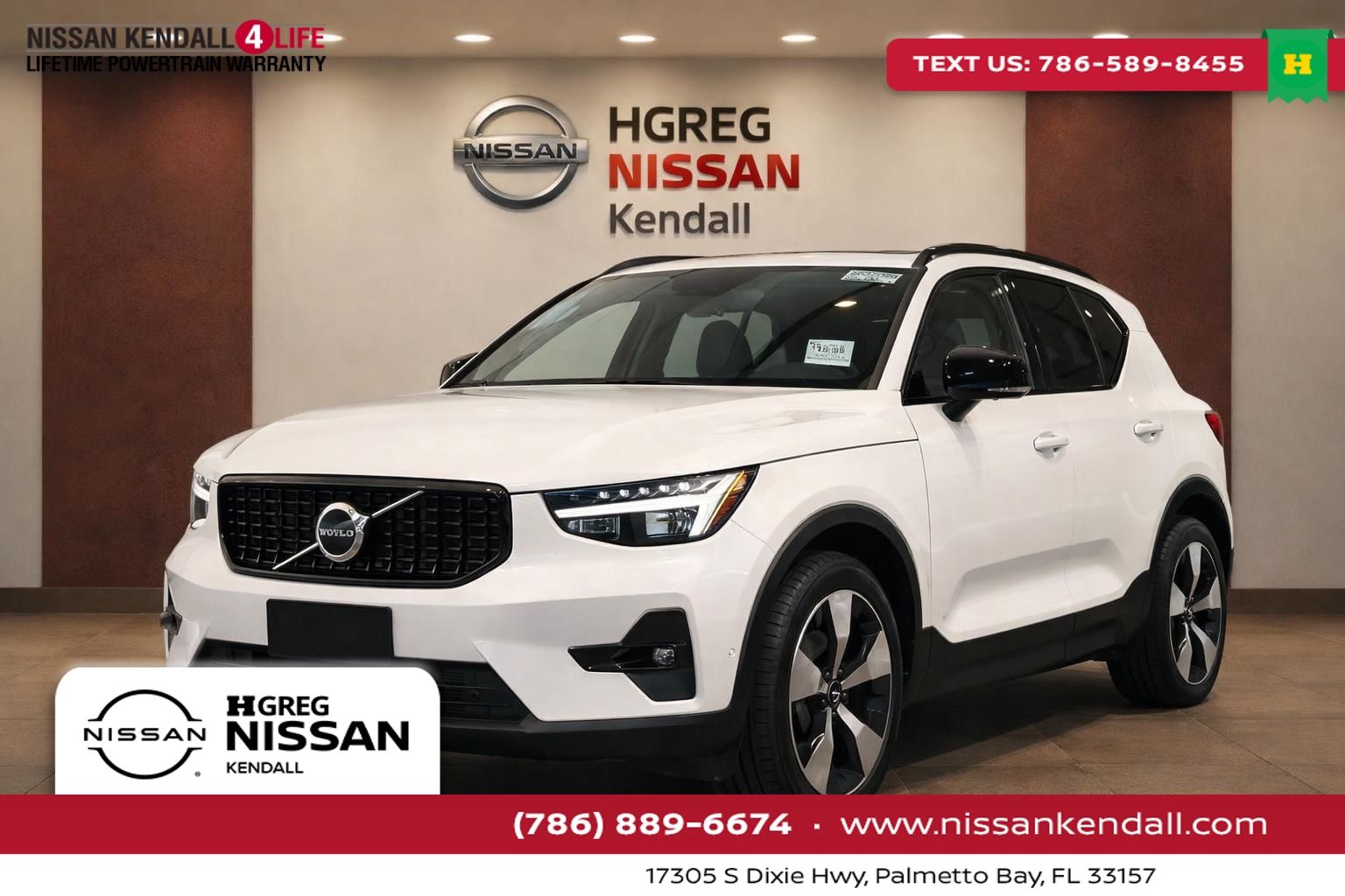 White 2026 Volvo XC40 B5 Plus AWD SUV / Crossover All-Wheel Drive Automatic