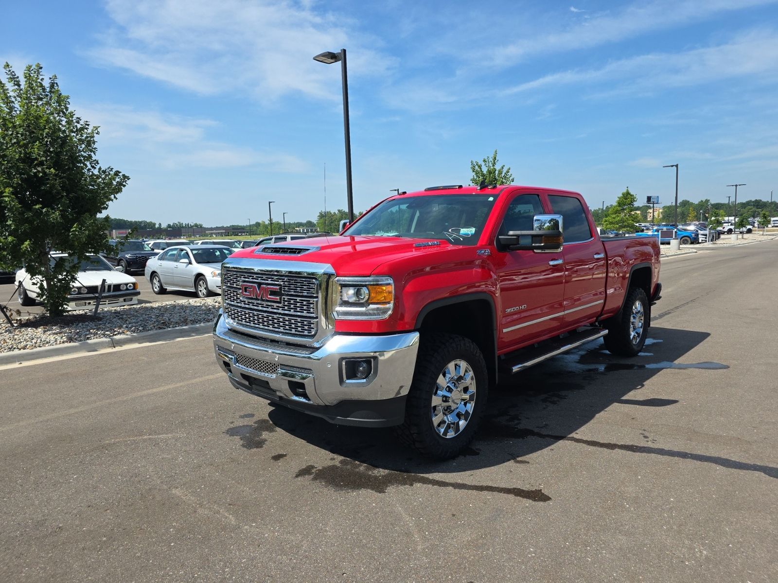 Cardinal Red 2019 GMC Sierra 3500HD Pickup Truck Four-Wheel Drive 6-Speed Automatic