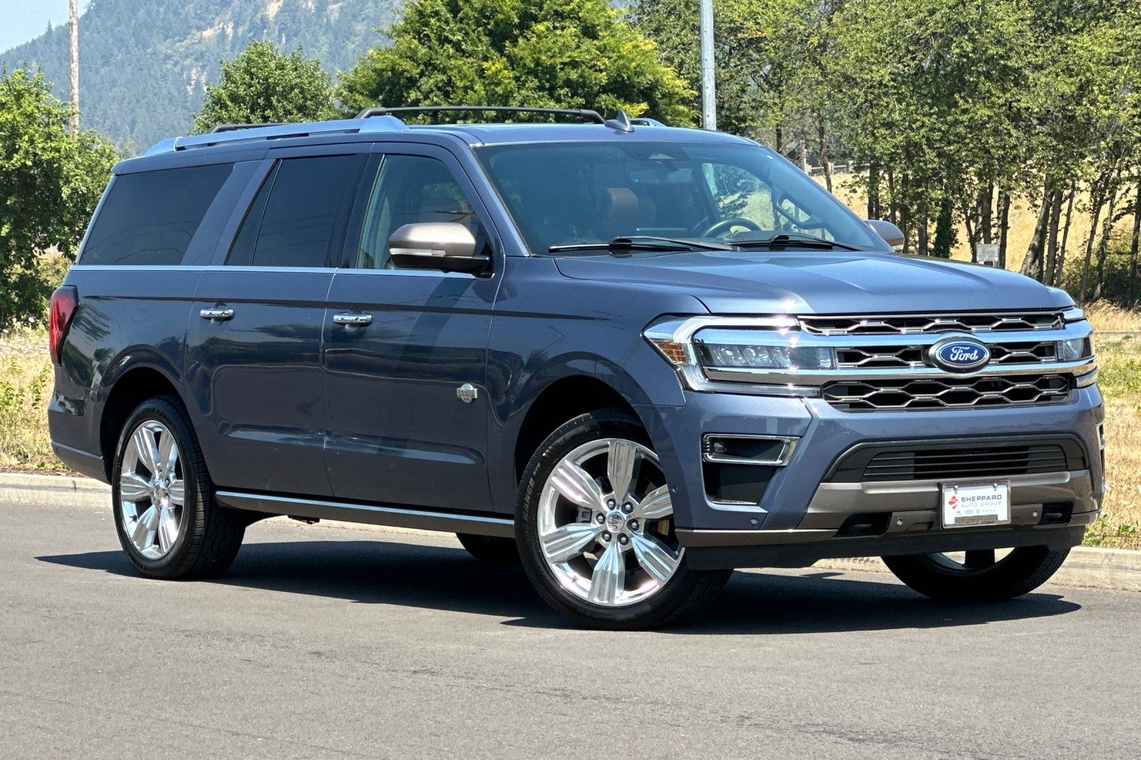 Blue Metallic 2022 Ford Expedition SUV / Crossover Four-Wheel Drive Automatic