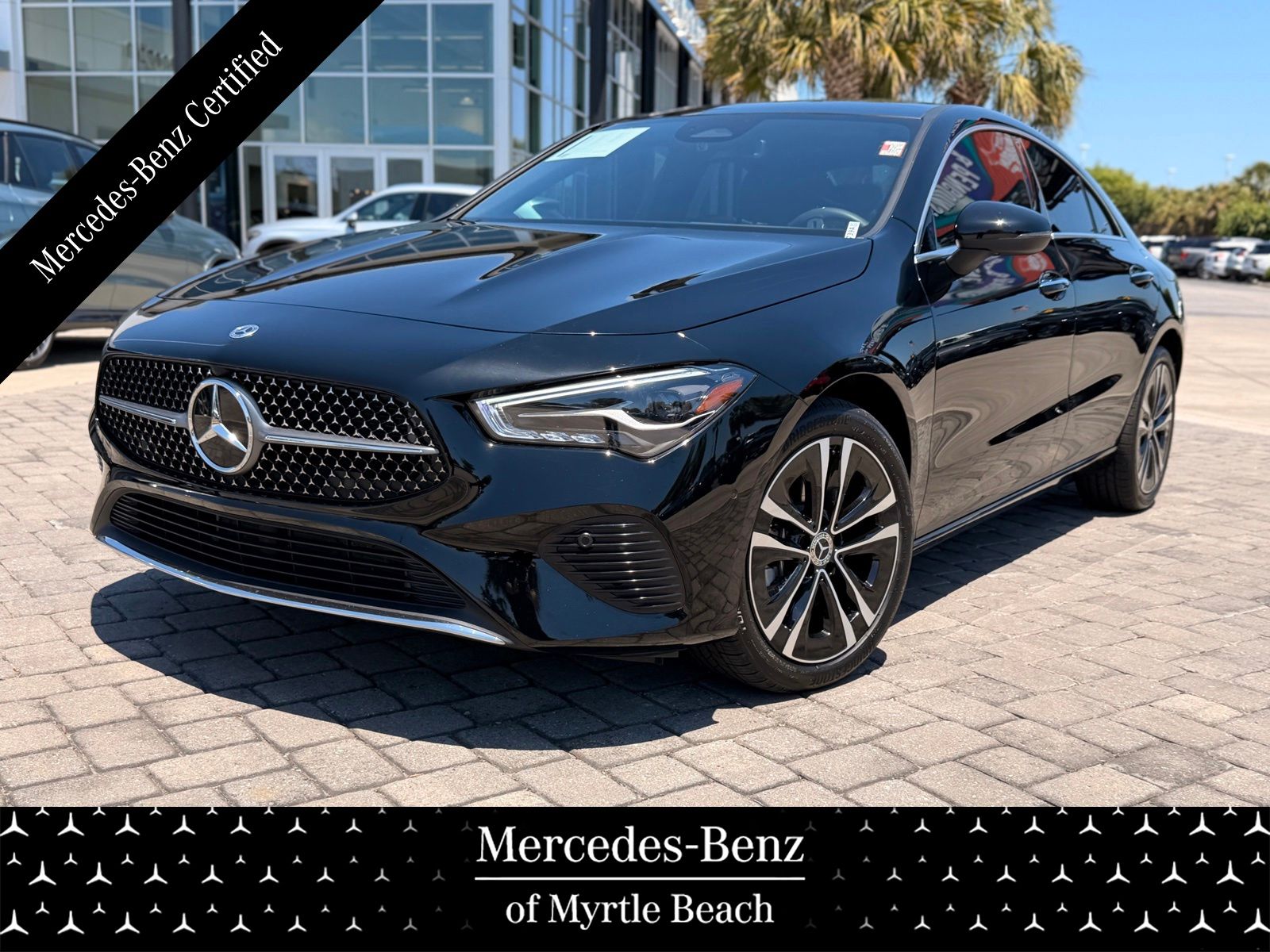 Night Black 2025 Mercedes-Benz CLA 250 4MATIC Coupe All-Wheel Drive 8-Speed Dual Clutch