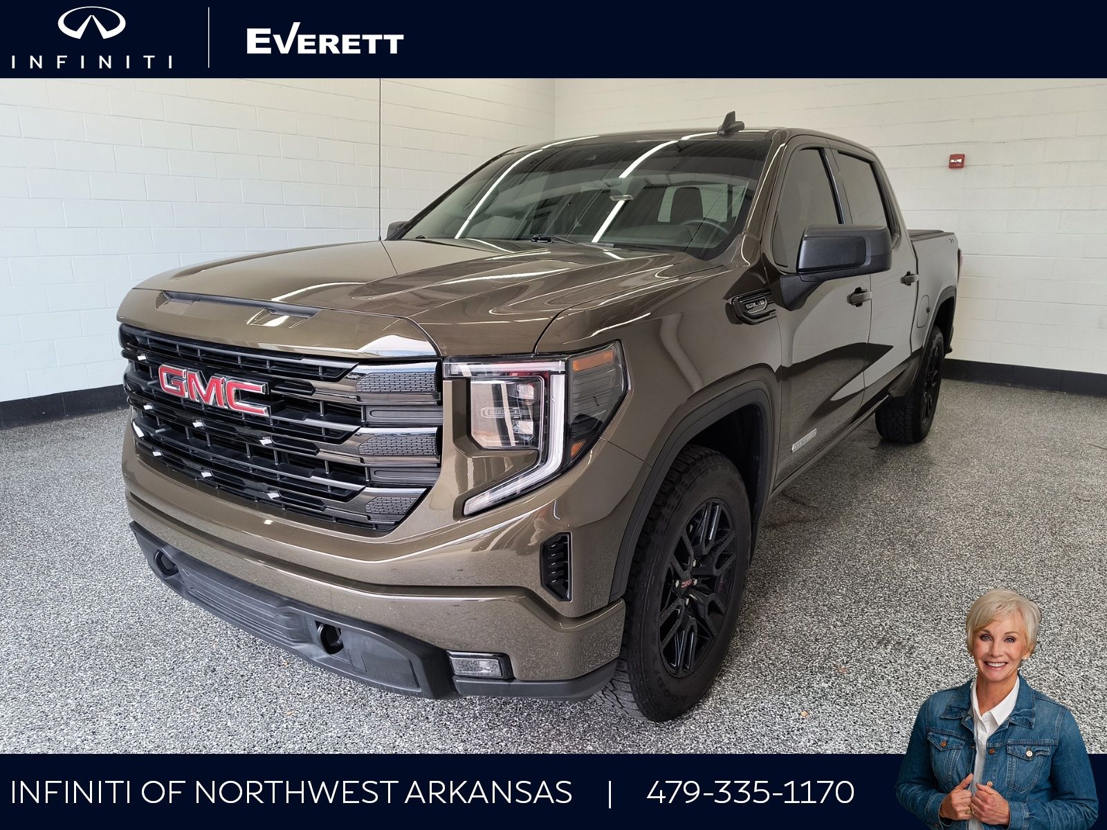 Deep Bronze Metallic 2024 GMC Sierra 1500 Pickup Truck Four-Wheel Drive Automatic