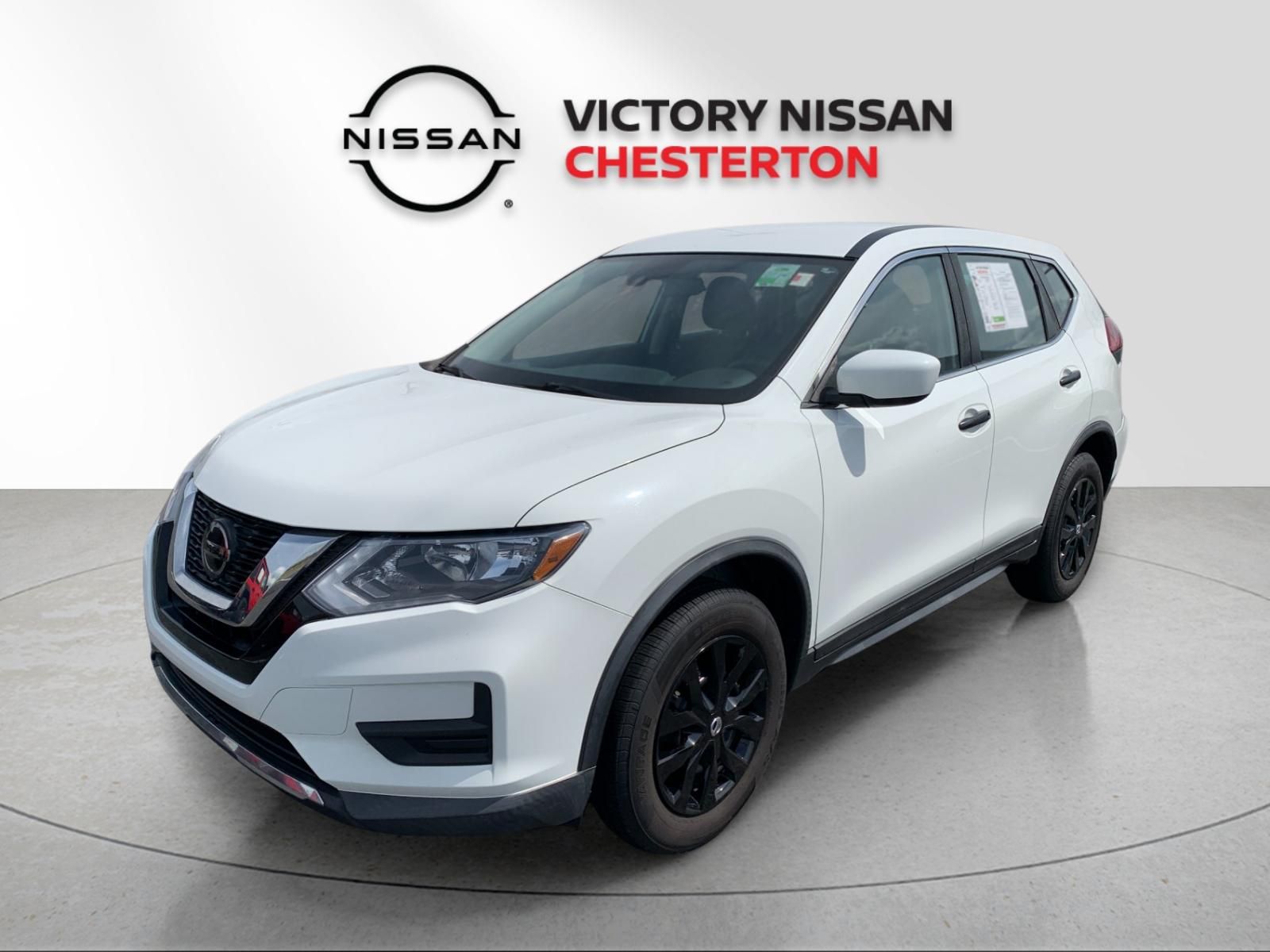 Glacier White 2019 Nissan Rogue S AWD SUV / Crossover All-Wheel Drive Continuously Variable Transmission