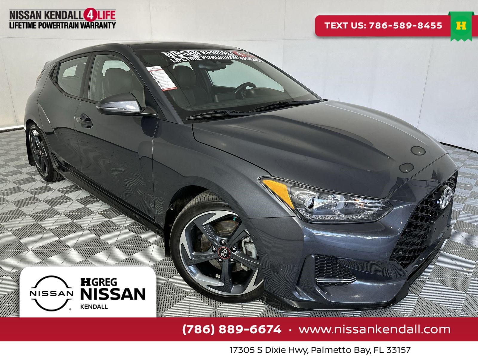 Thunder Gray 2020 Hyundai Veloster Coupe Front-Wheel Drive Automatic