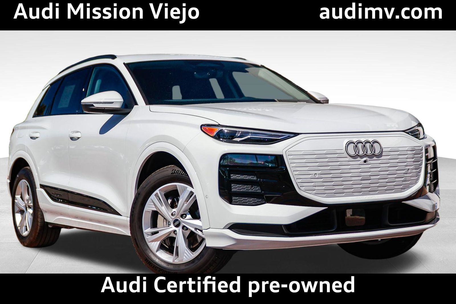 Glacier White 2025 Audi Q6 e-tron Premium RWD SUV / Crossover Rear-Wheel Drive Automatic