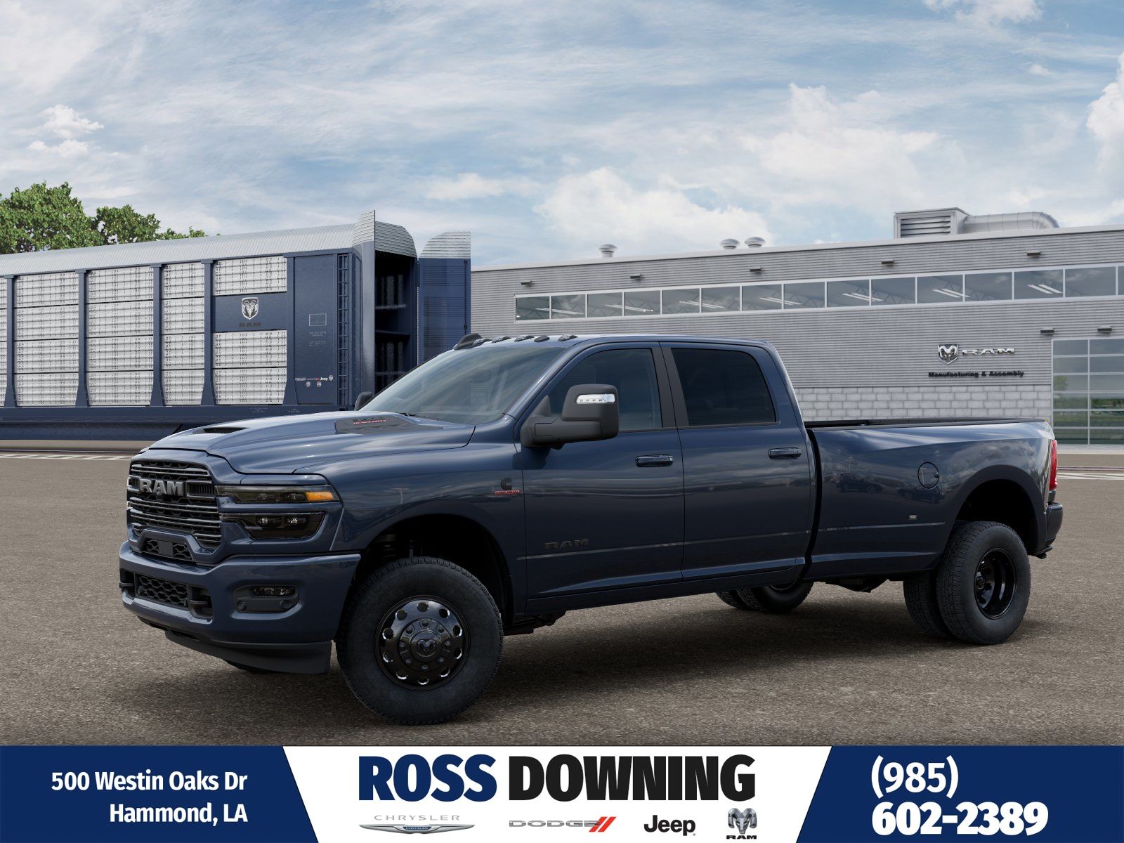Forged Blue Metallic 2026 RAM 3500 Laramie Crew Cab LB DRW 4WD Pickup Truck Four-Wheel Drive 8-Speed Automatic