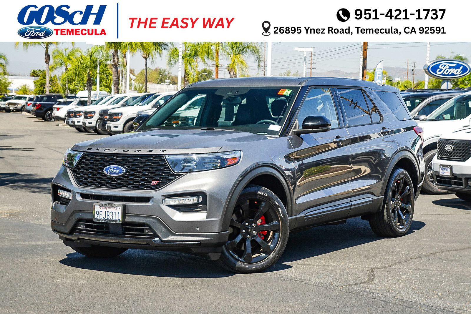 Carbonized Gray Metallic 2022 Ford Explorer ST AWD SUV / Crossover All-Wheel Drive Automatic