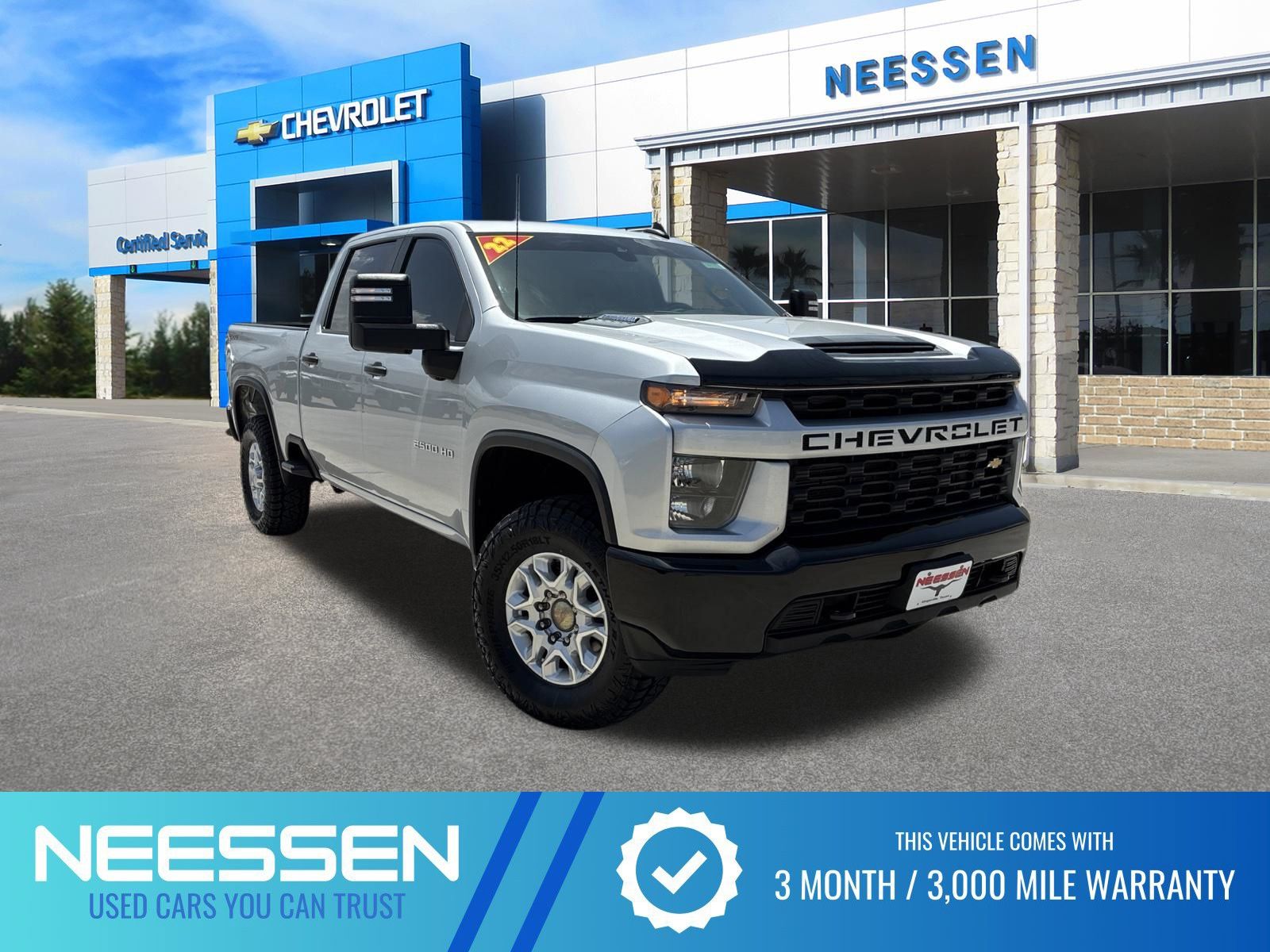 Silver Ice Metallic 2022 Chevrolet Silverado 2500HD Pickup Truck Four-Wheel Drive Automatic