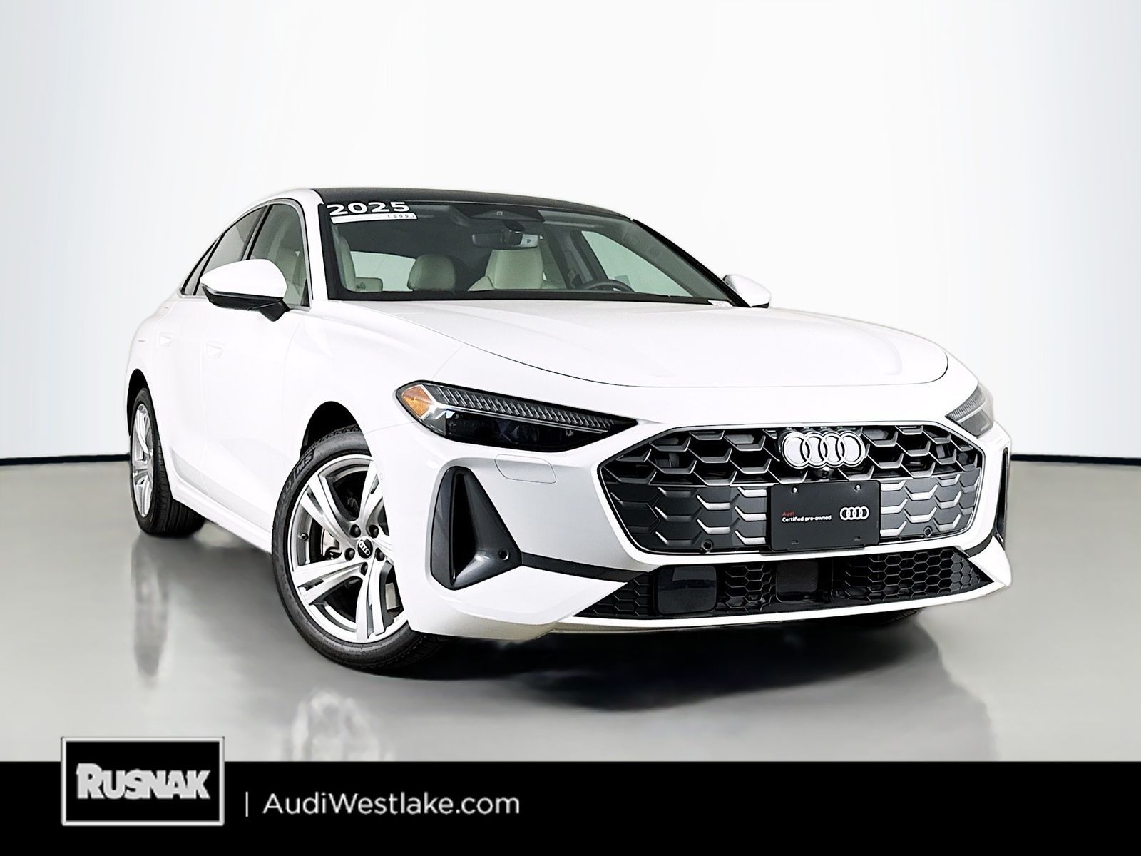 Arkona White 2025 Audi A5 Sedan All-Wheel Drive 7-Speed Automatic