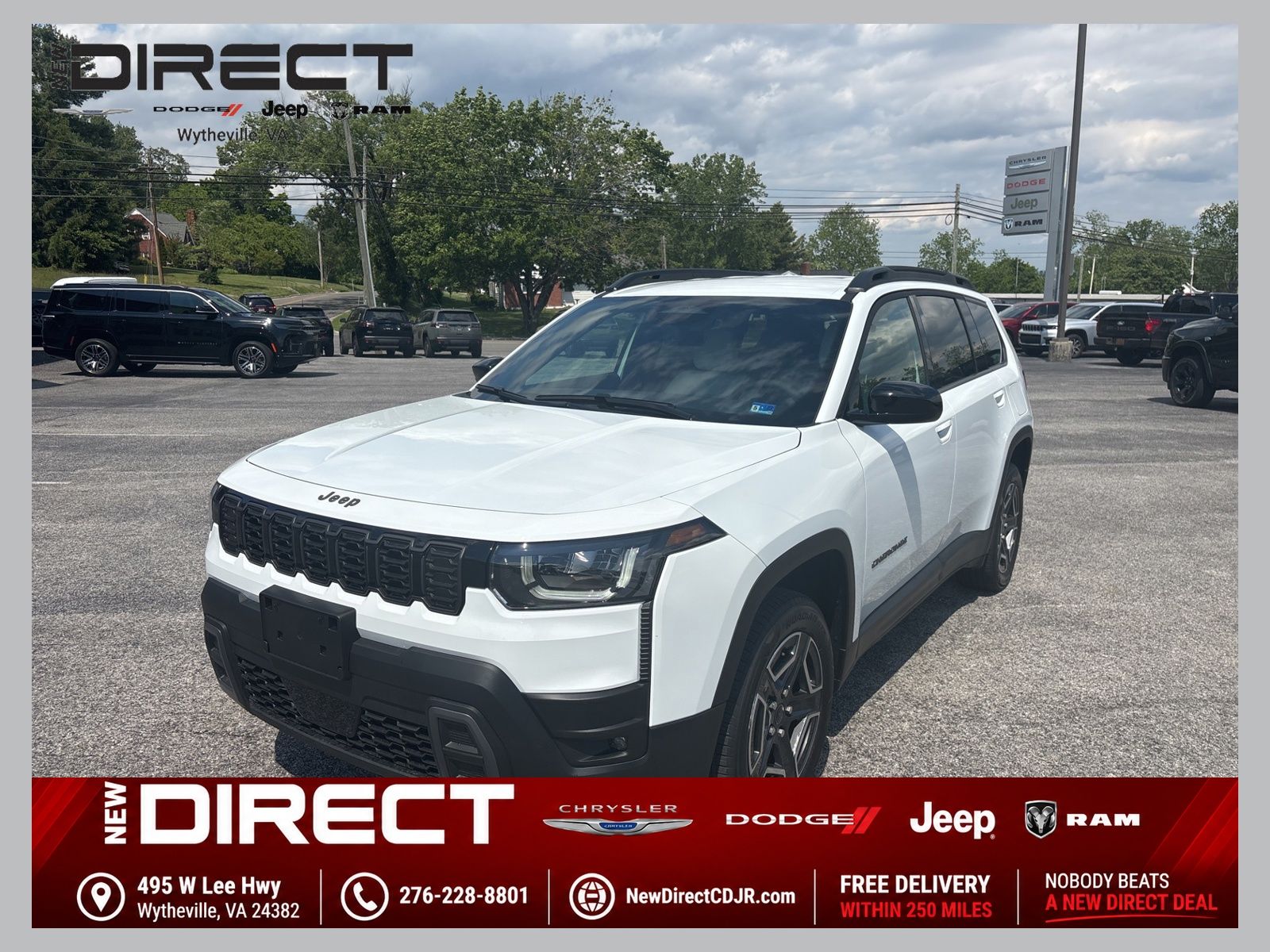 Bright White Clearcoat 2026 Jeep Cherokee SUV / Crossover Four-Wheel Drive Continuously Variable Transmission