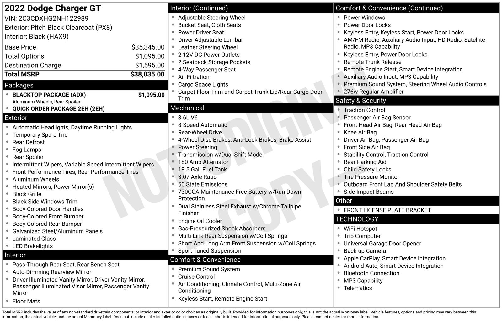 Used Car 2022 Dodge Charger  Gt For Sale Under $25,000 In Austin, Texas