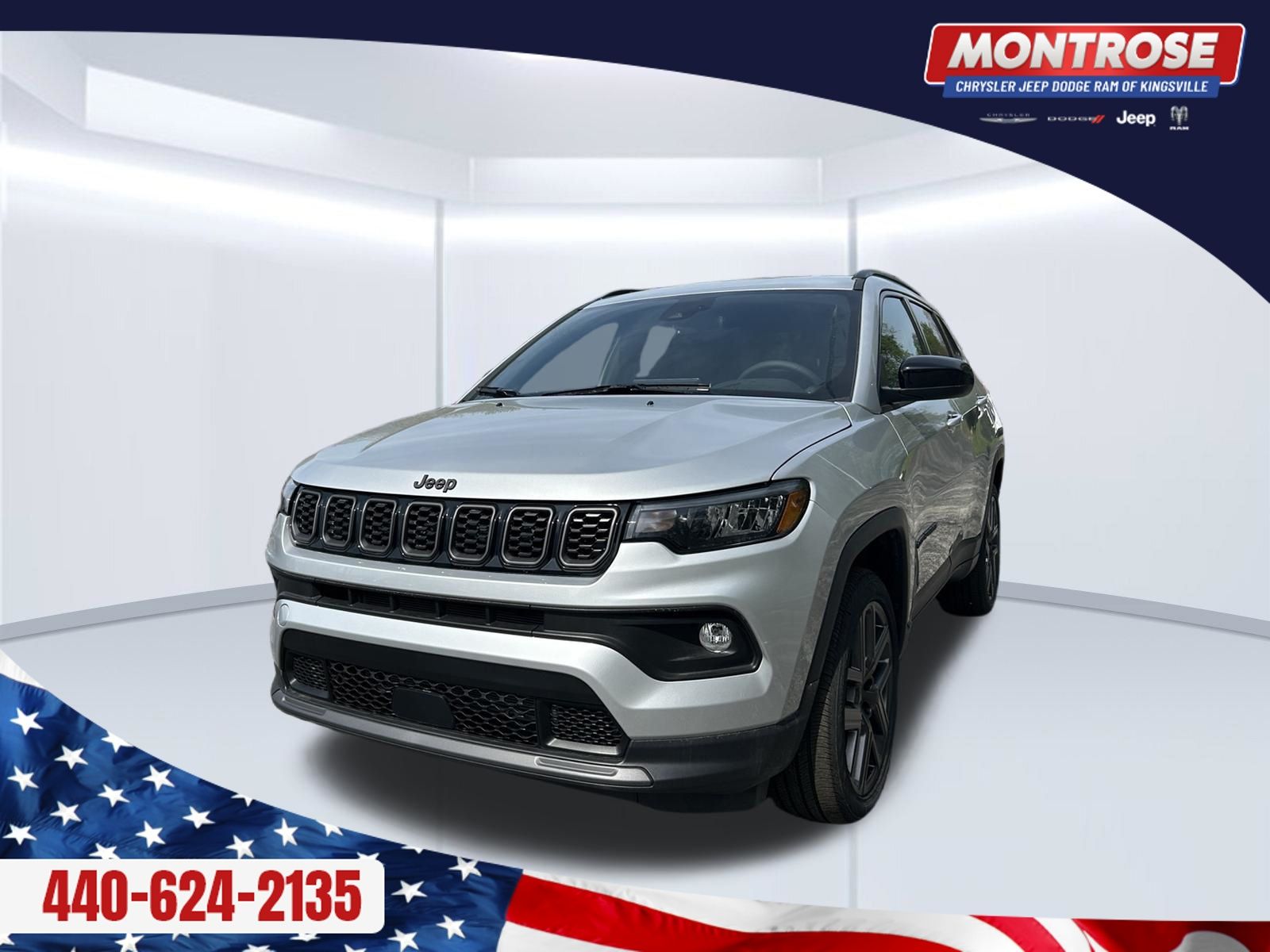 Silver 2026 Jeep Compass SUV / Crossover Four-Wheel Drive 8-Speed Automatic