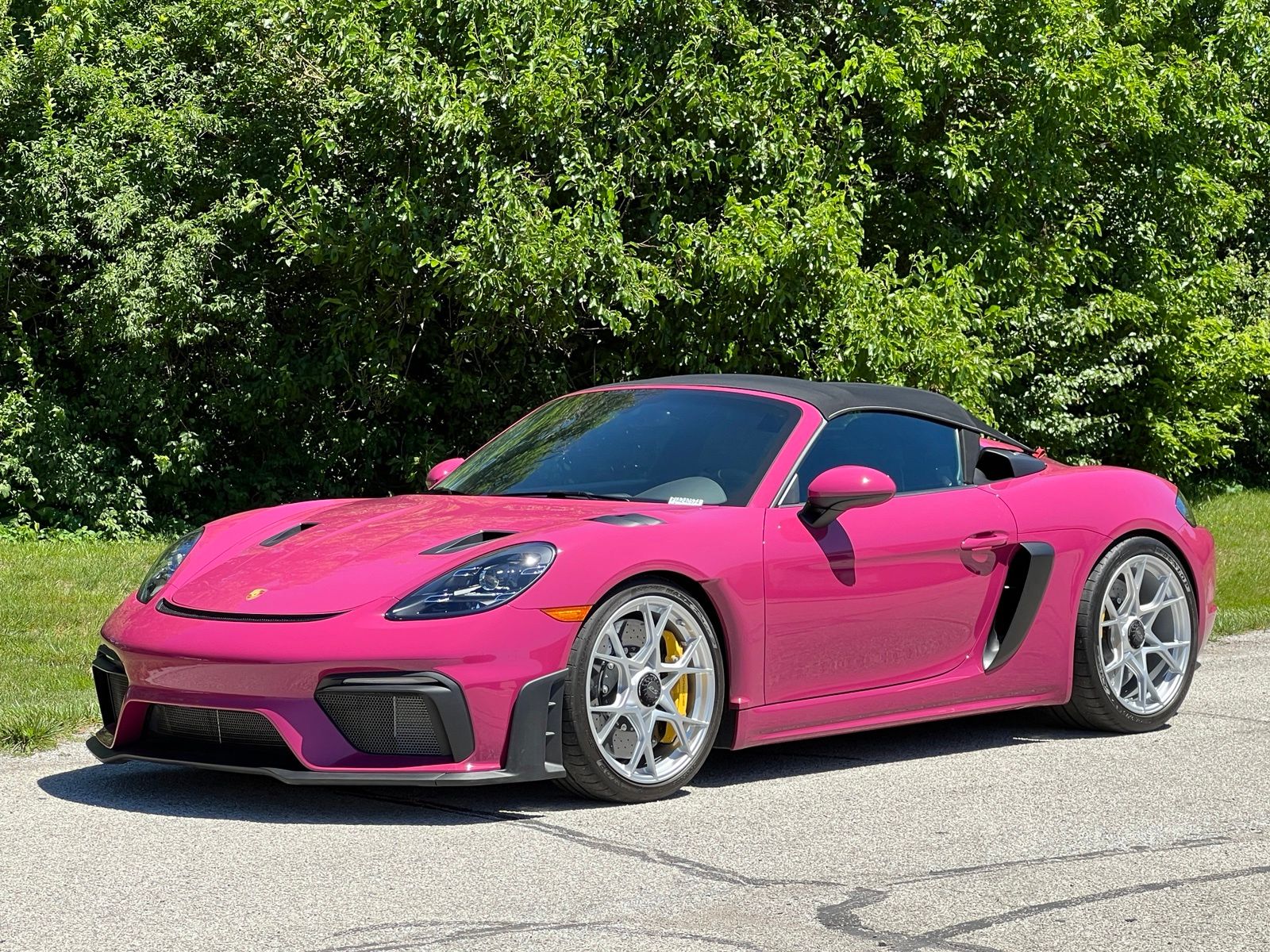 Red (Ruby Star Neo) 2024 Porsche 718 Boxster Spyder RS RWD Convertible Rear-Wheel Drive 7-Speed Automatic