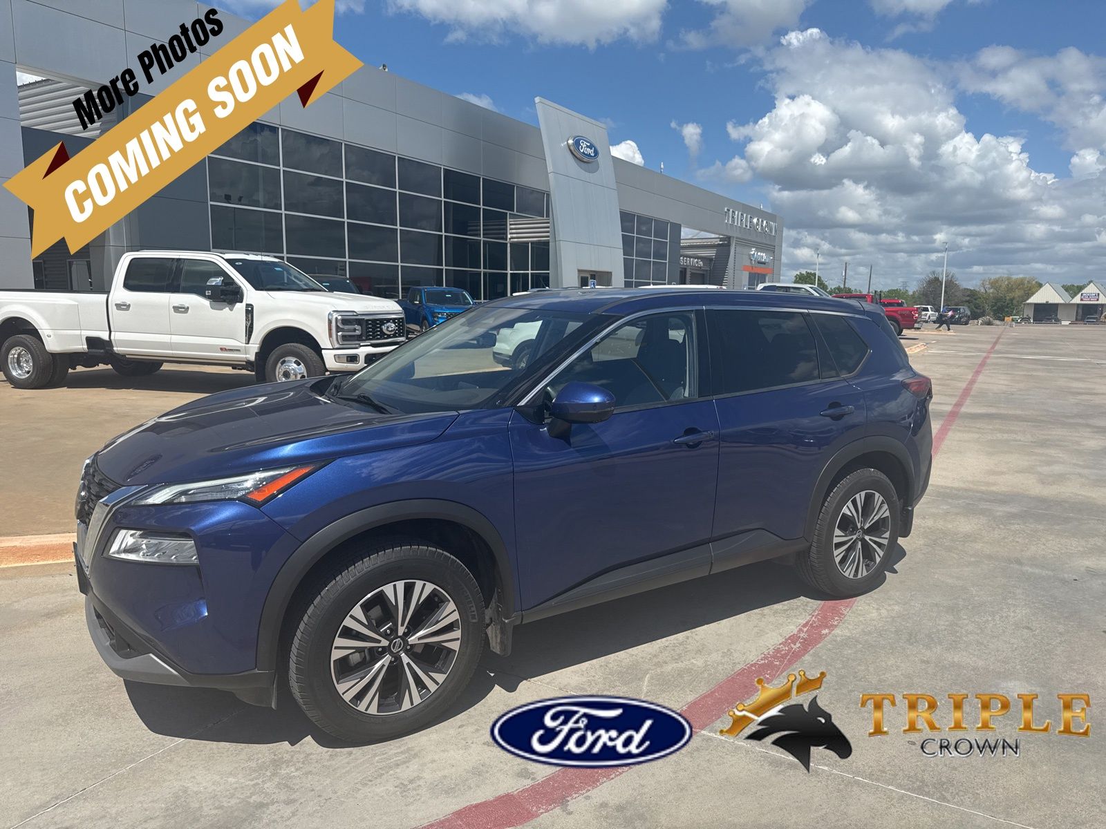 Caspian Blue Metallic 2021 Nissan Rogue SV FWD SUV / Crossover Front-Wheel Drive Continuously Variable Transmission