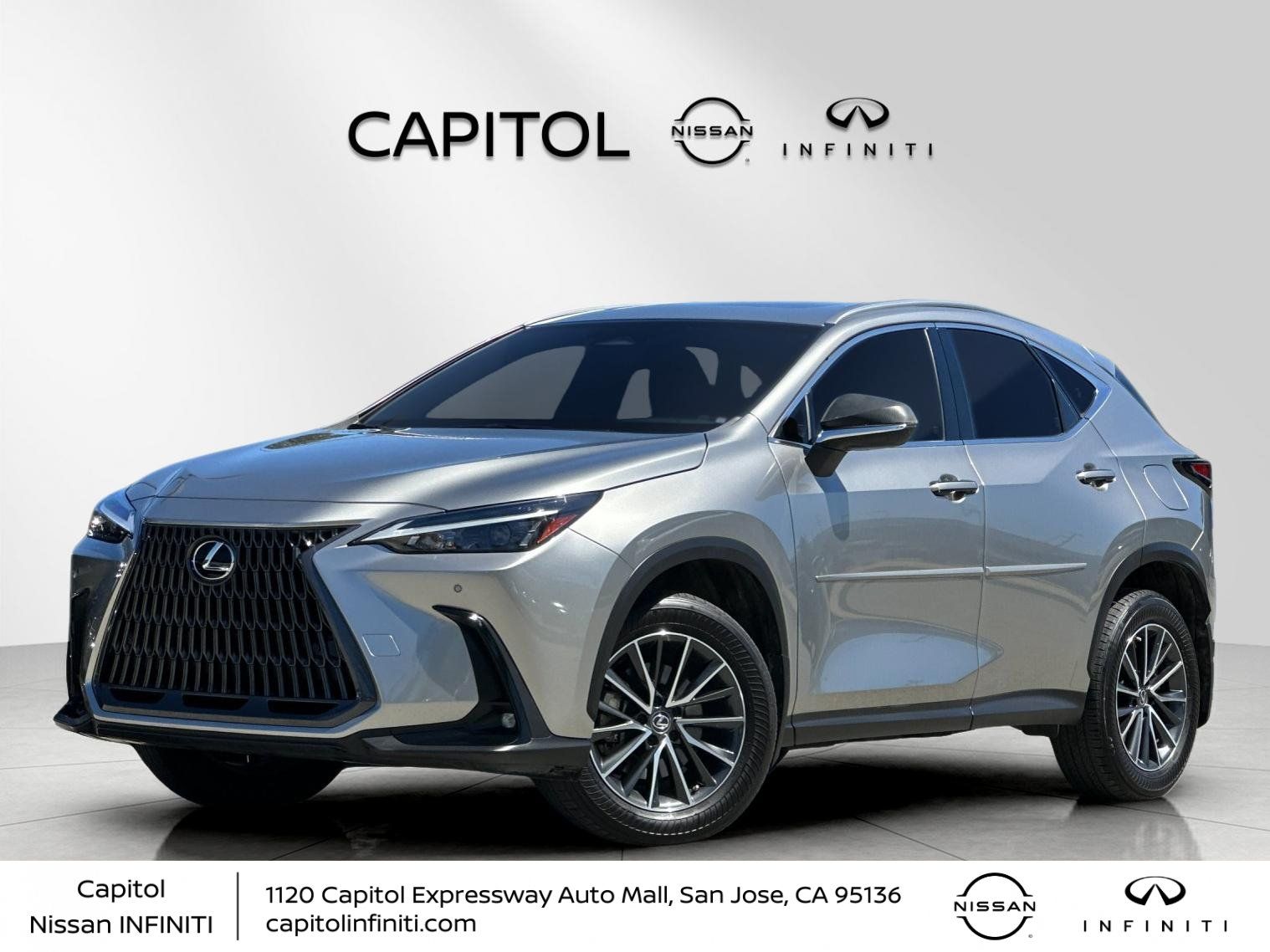 Atomic Silver 2022 Lexus NX Hybrid SUV / Crossover All-Wheel Drive Continuously Variable Transmission