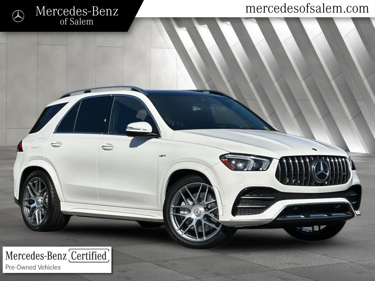 Polar White 2023 Mercedes-Benz GLE AMG GLE 53 4MATIC+ SUV / Crossover All-Wheel Drive 9-Speed Automatic