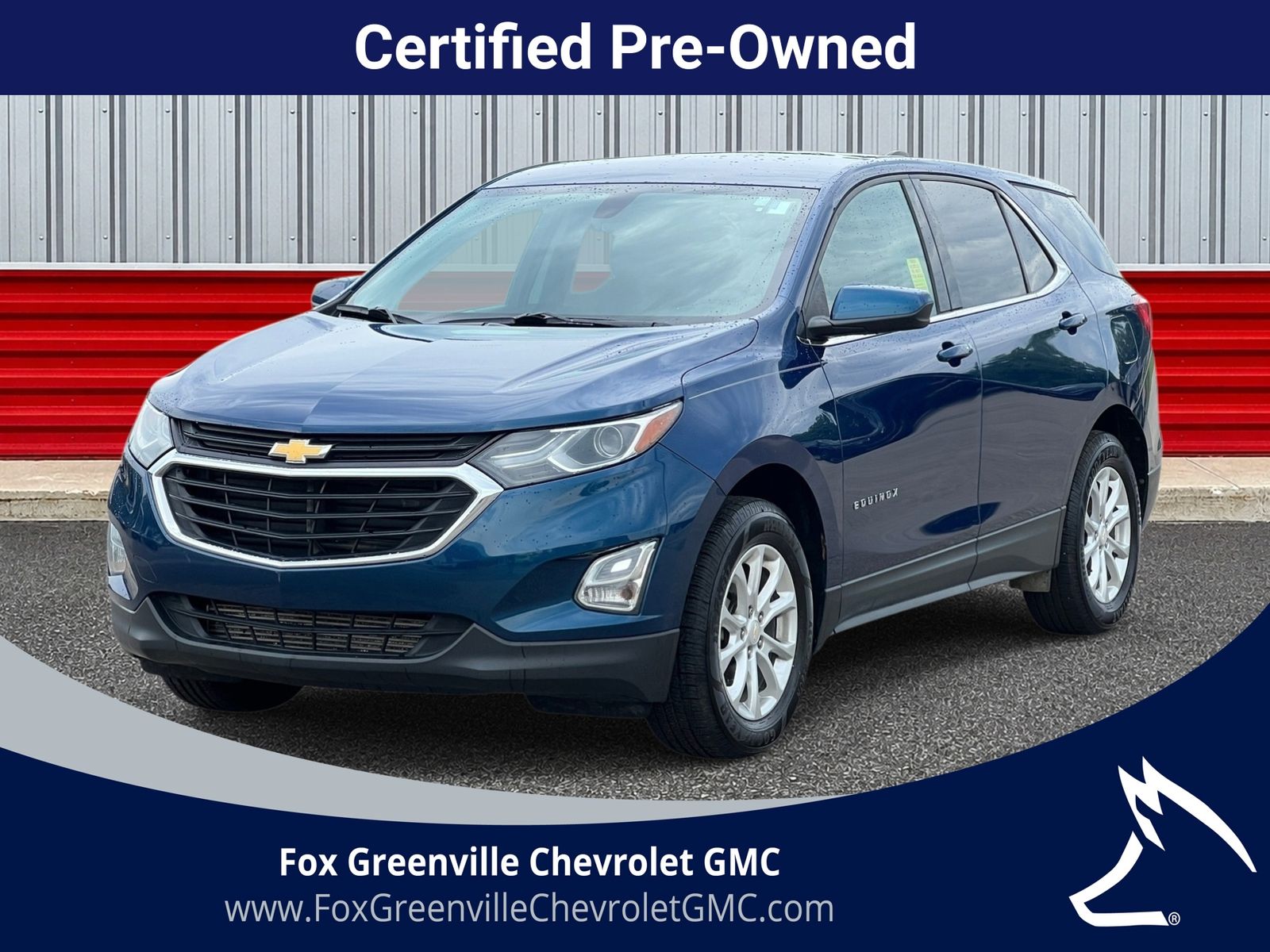 Pacific Blue Metallic 2019 Chevrolet Equinox SUV / Crossover Four-Wheel Drive 6-Speed Automatic Overdrive