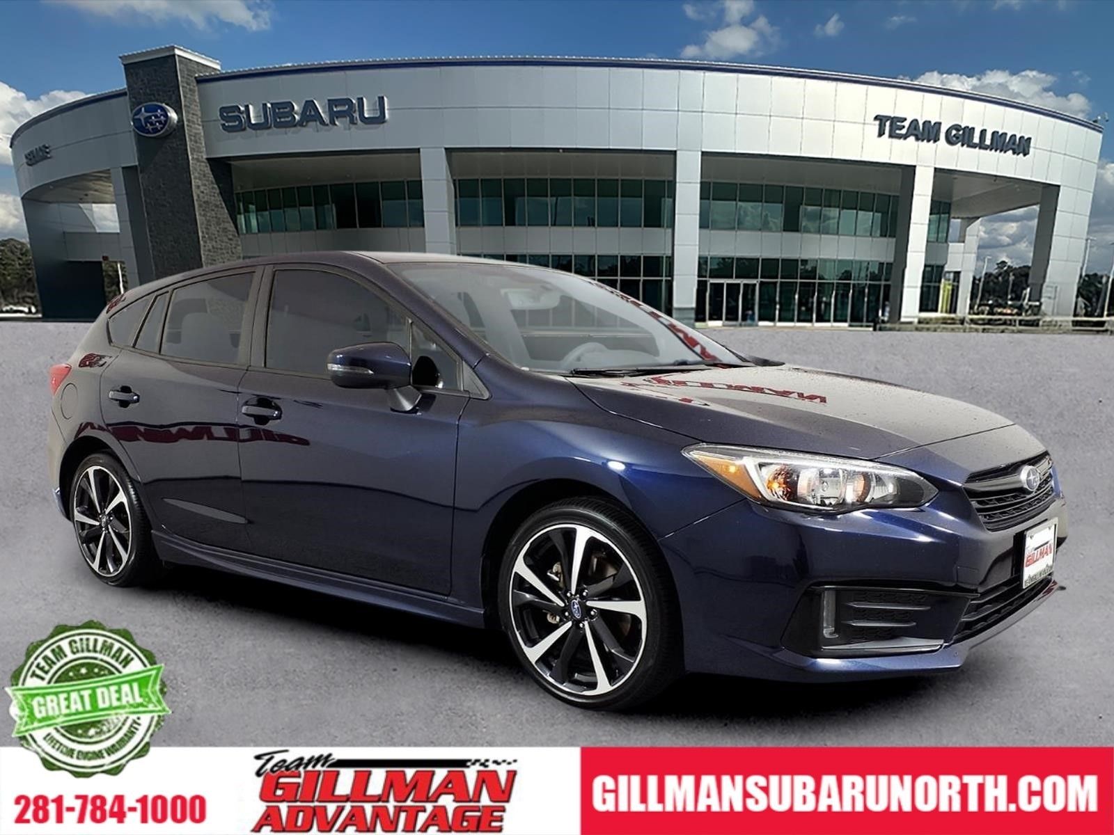 Dark Blue Pearl 2021 Subaru Impreza Wagon All-Wheel Drive Continuously Variable Transmission