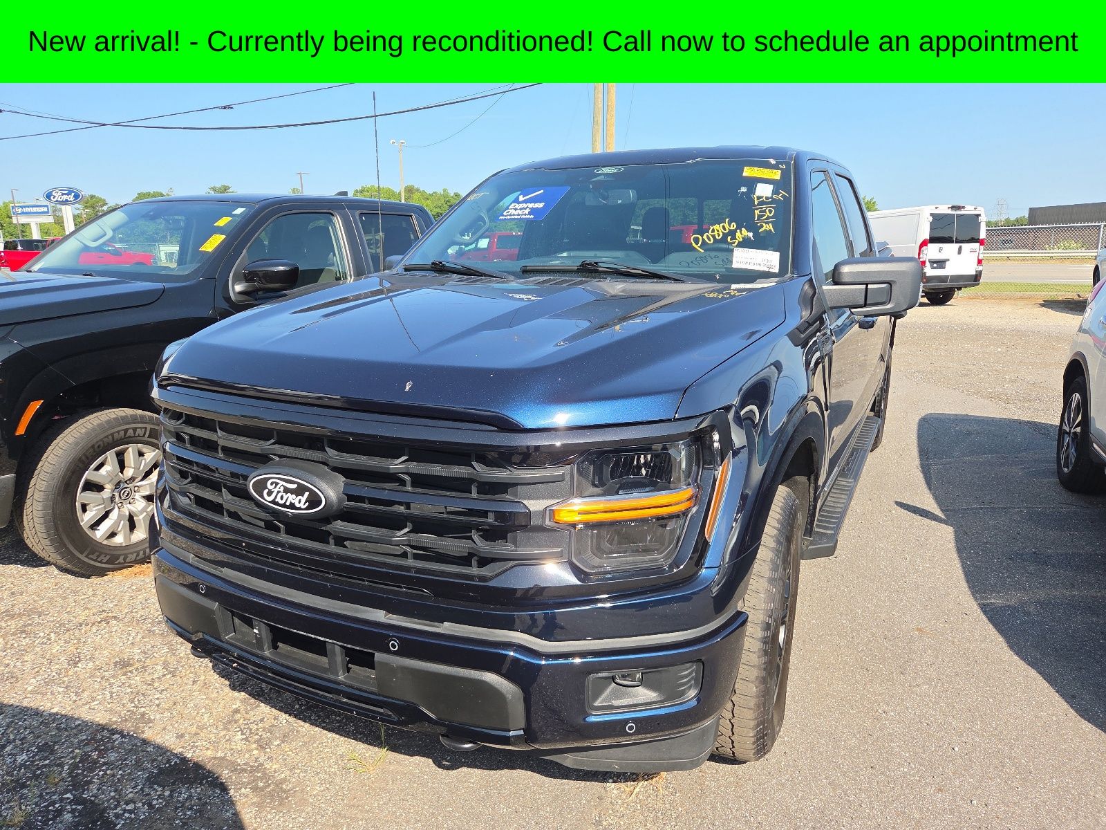 Blue Metallic 2024 Ford F-150 Pickup Truck Four-Wheel Drive Automatic