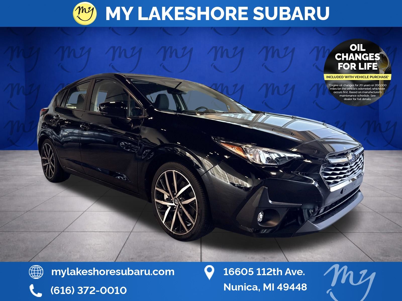 Crystal Black Silica 2026 Subaru Impreza Sport AWD Wagon All-Wheel Drive Continuously Variable Transmission