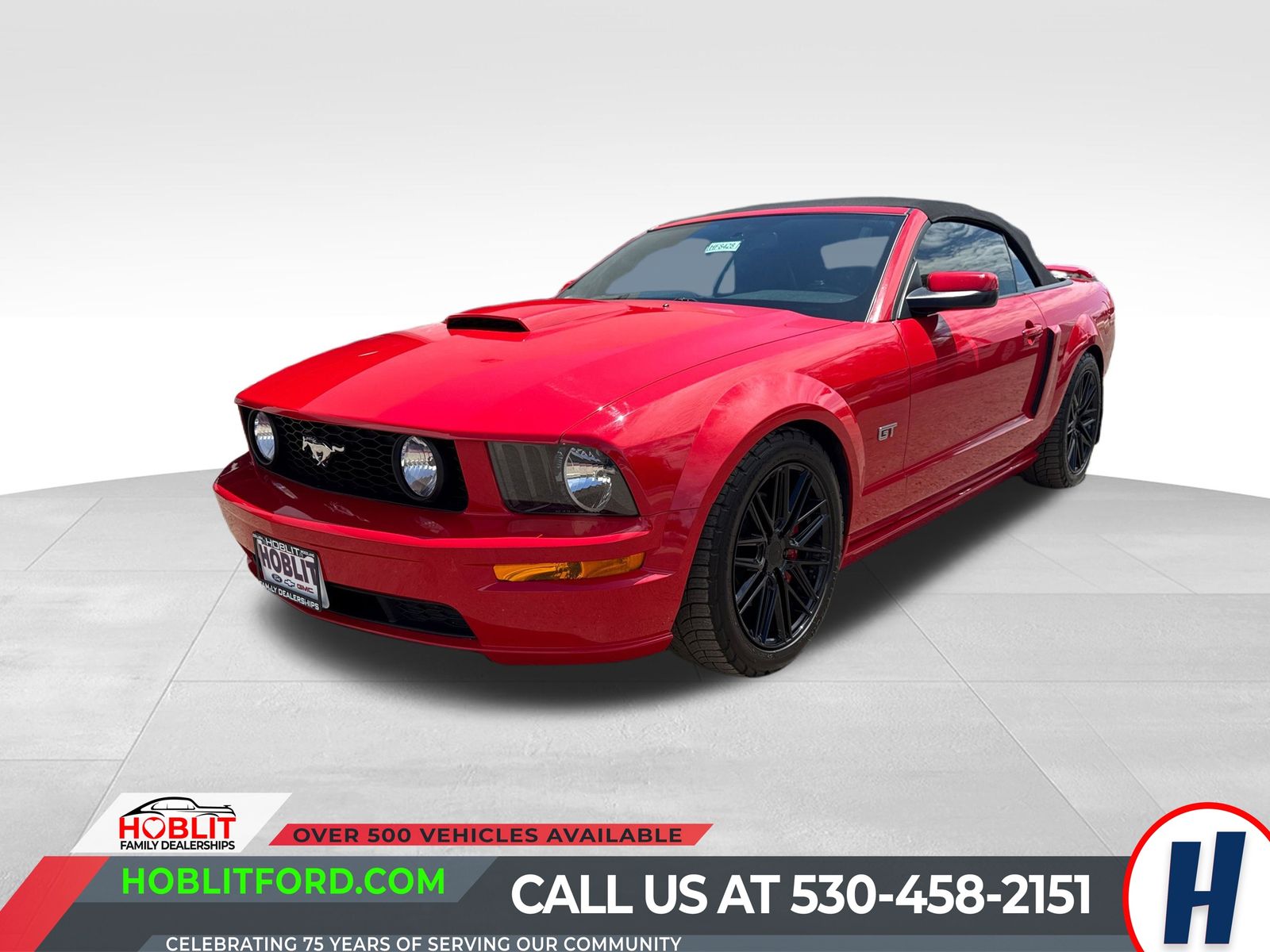 Torch Red Clearcoat 2007 Ford Mustang Convertible Rear-Wheel Drive 5-Speed Manual