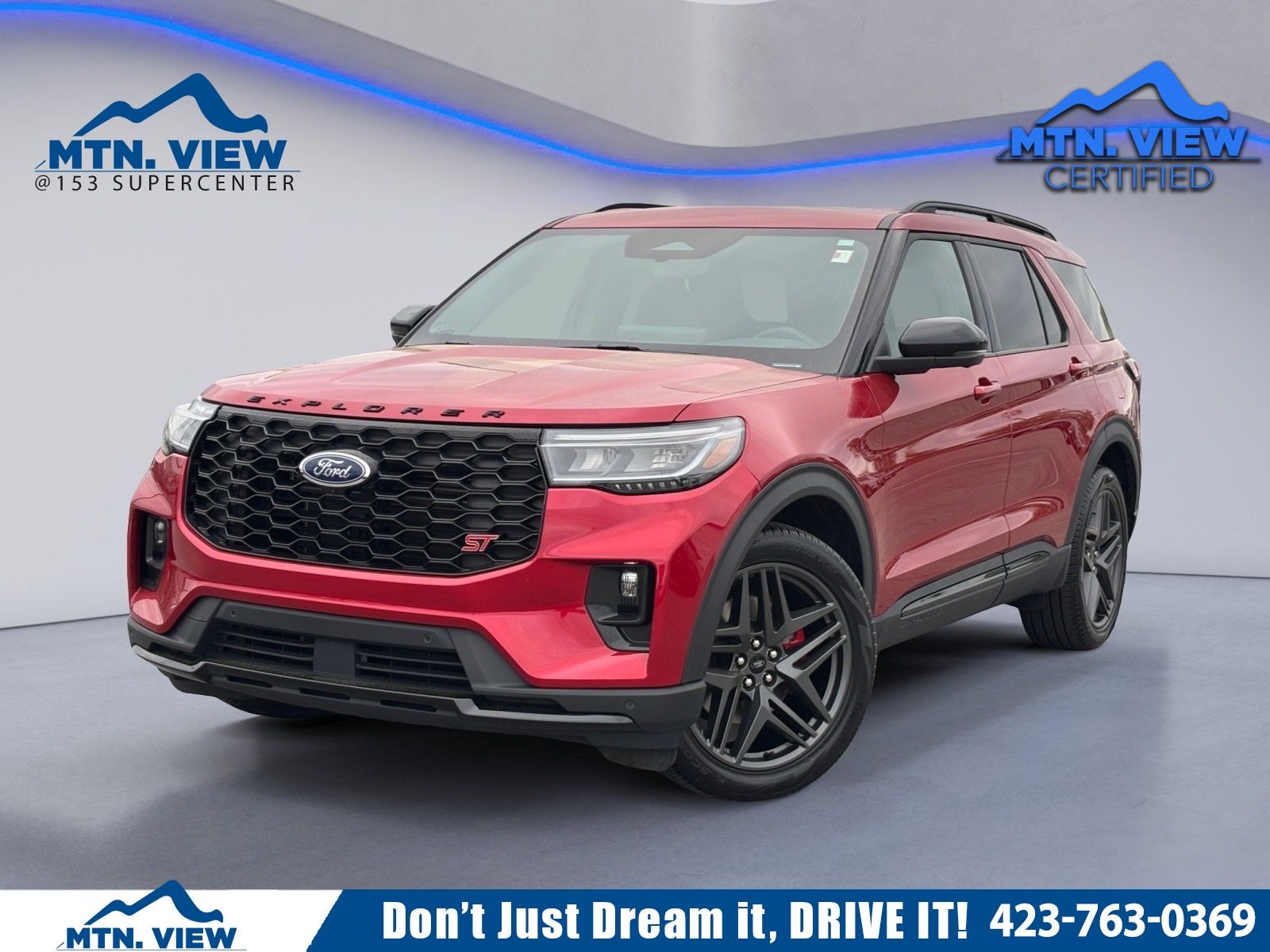 Red Metallic 2025 Ford Explorer ST AWD SUV / Crossover All-Wheel Drive Automatic