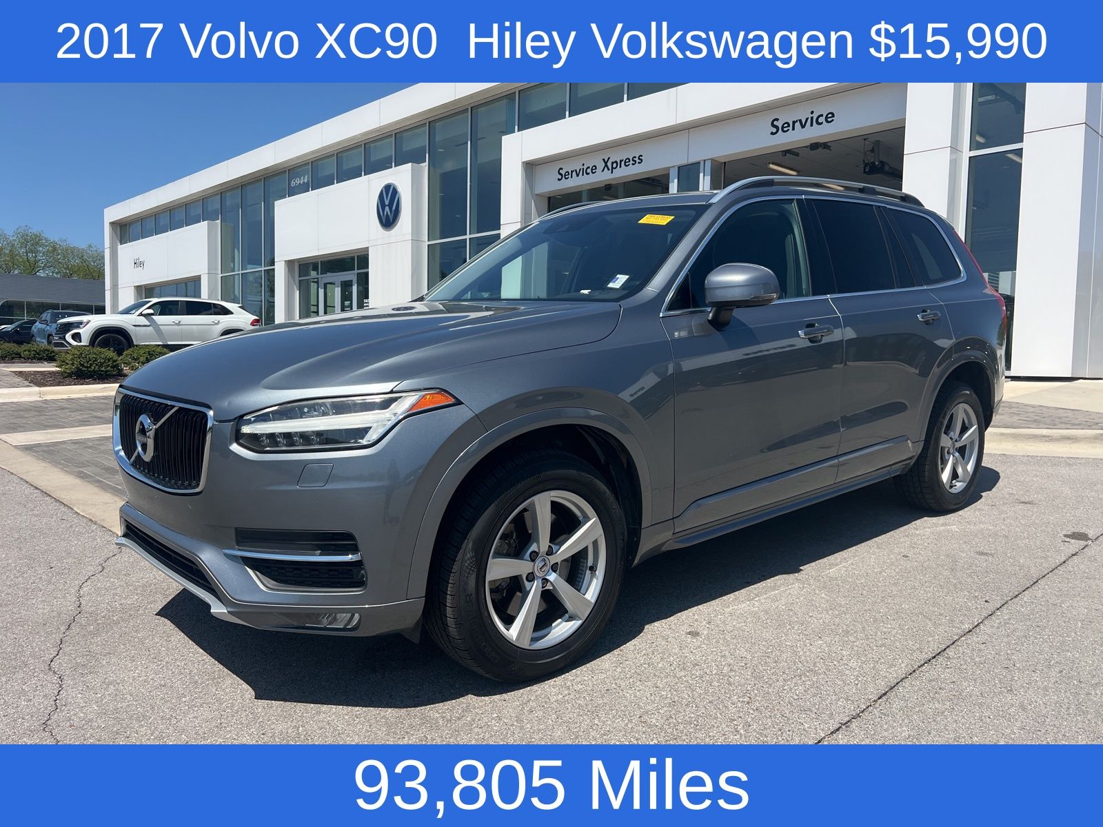 Gray Metallic 2017 Volvo XC90 T5 Momentum FWD SUV / Crossover Front-Wheel Drive Automatic