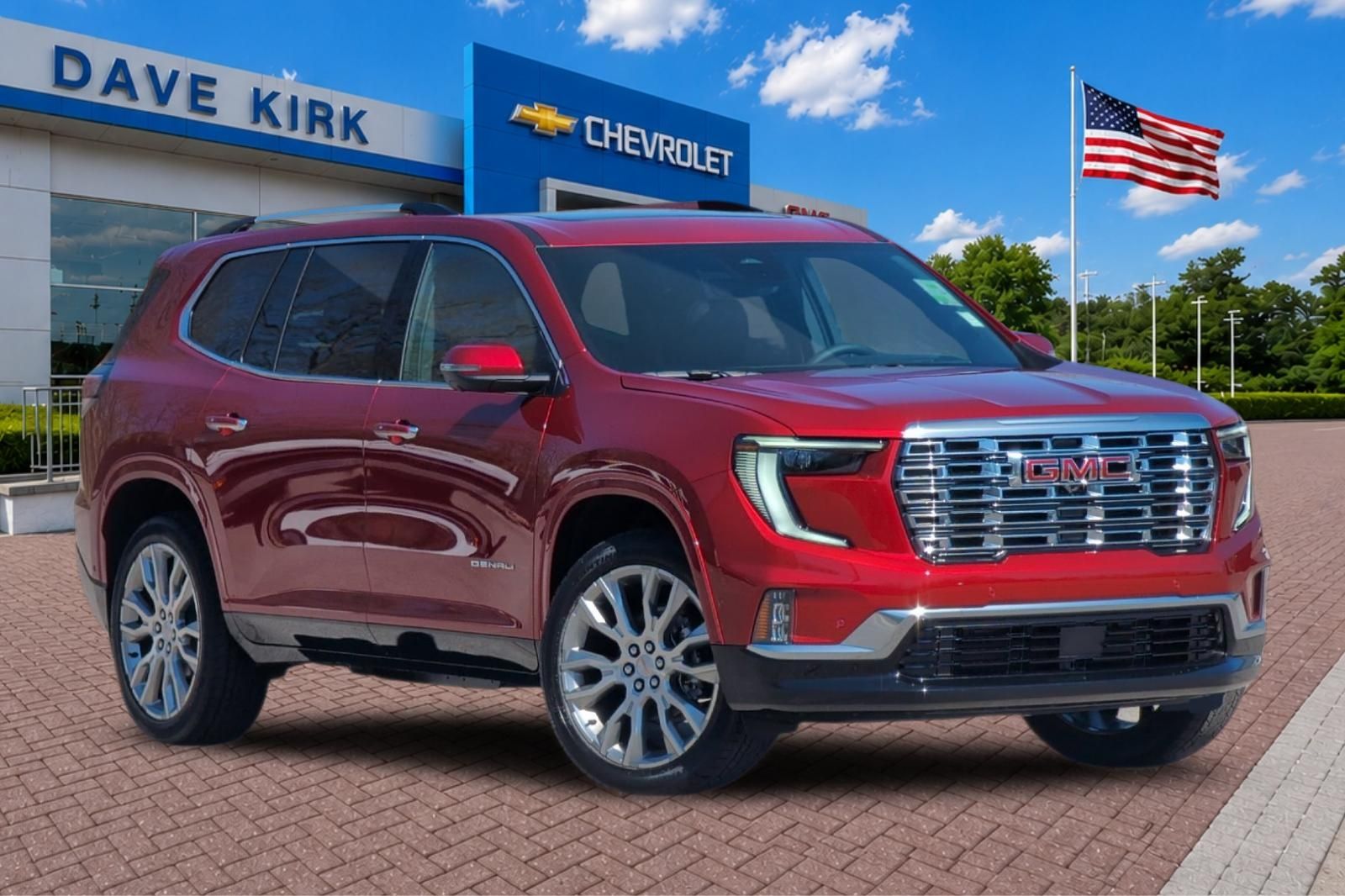 Volcanic Red 2026 GMC Acadia Denali FWD SUV / Crossover Front-Wheel Drive 8-Speed Automatic