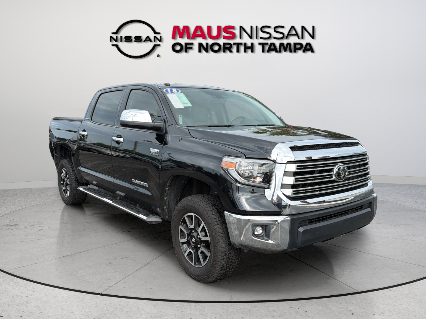 Midnight Black Metallic 2018 Toyota Tundra Pickup Truck 4X2 6-Speed Automatic Overdrive