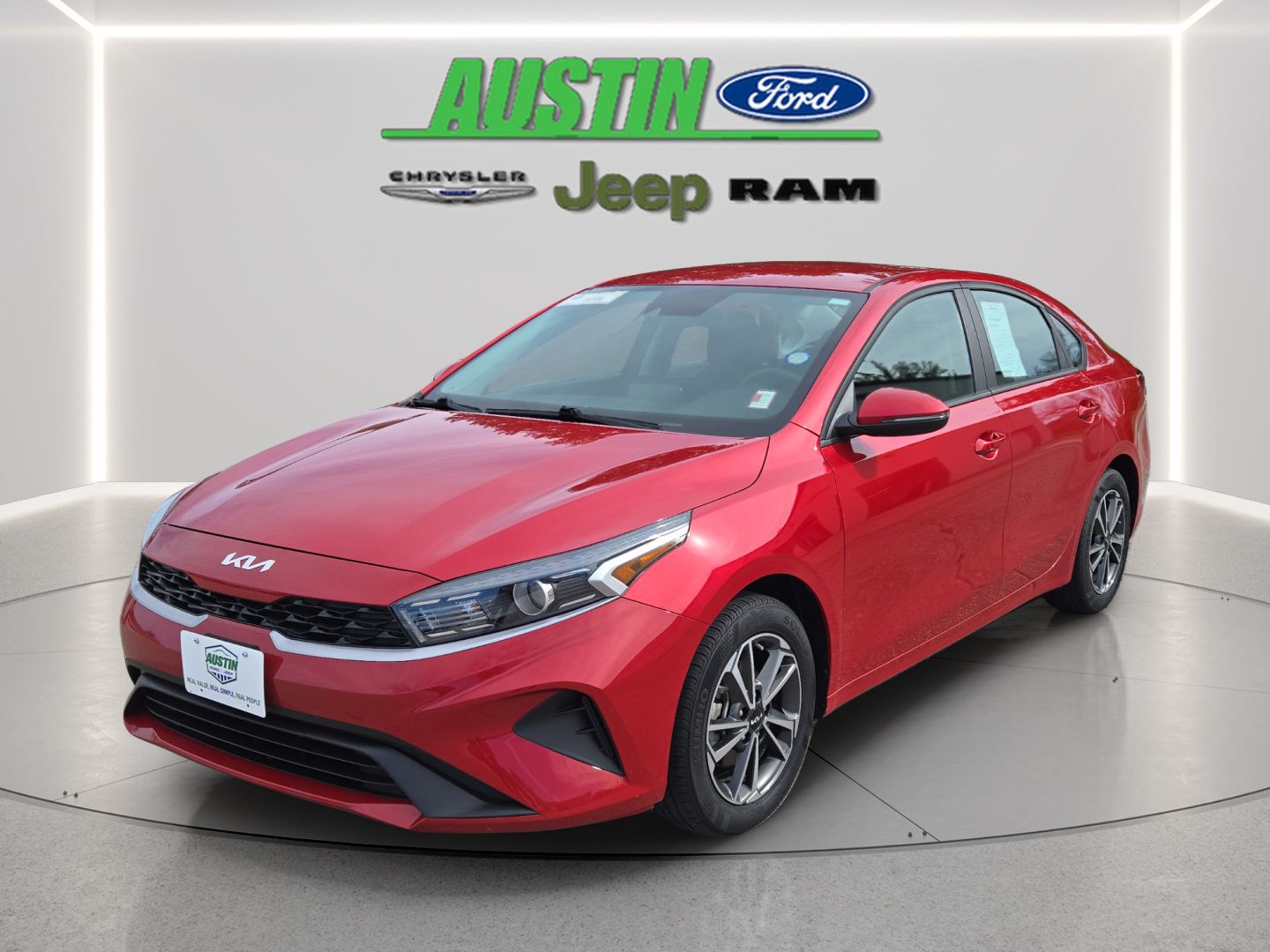 Currant Red 2023 Kia Forte Sedan Front-Wheel Drive Continuously Variable Transmission
