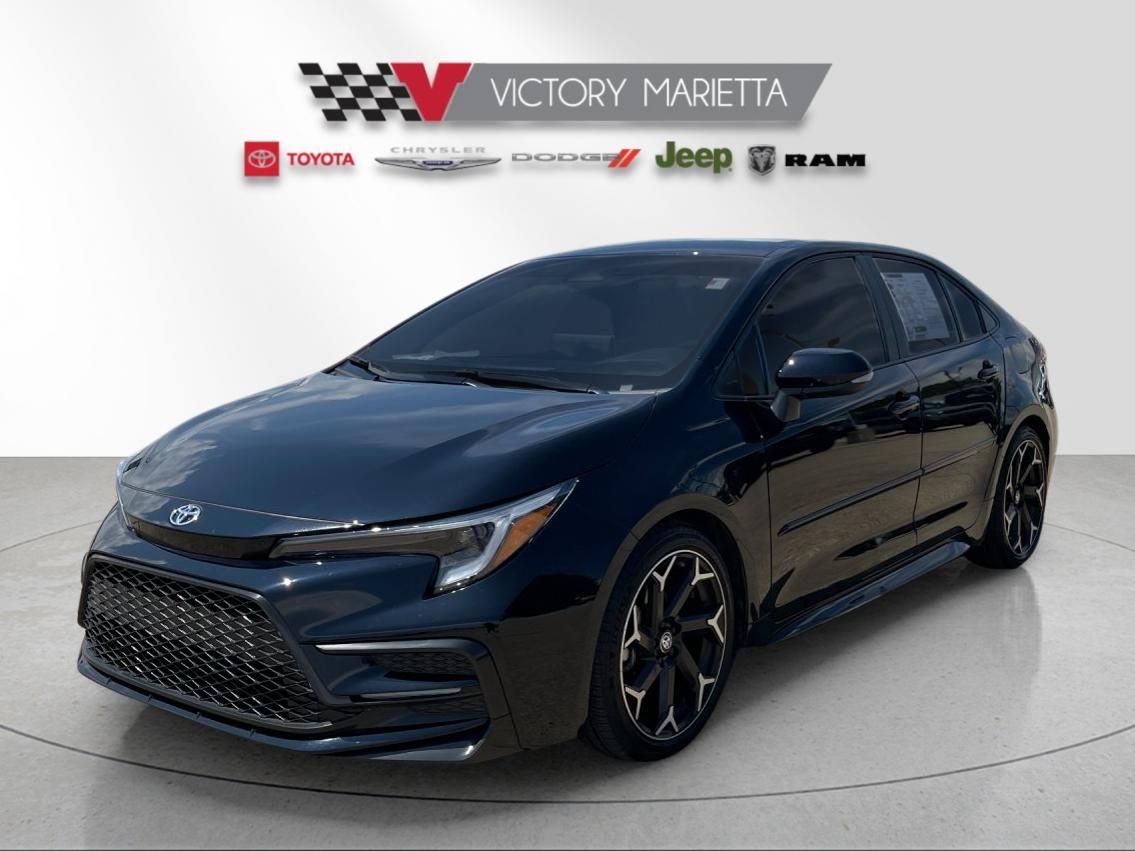 Midnight Black Metallic 2025 Toyota Corolla Sedan Front-Wheel Drive Continuously Variable Transmission