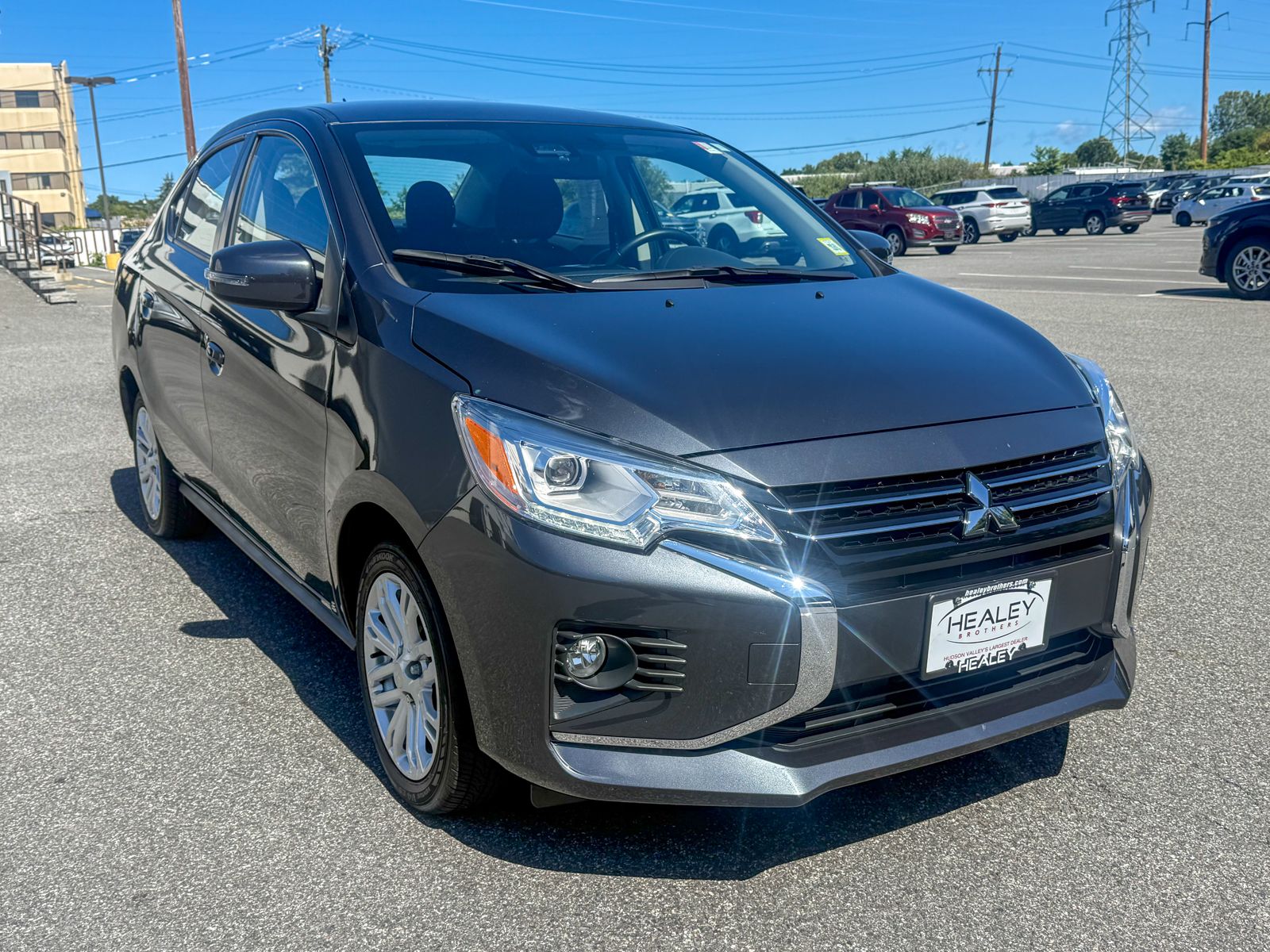 Gray 2024 Mitsubishi Mirage G4 Sedan Front-Wheel Drive Continuously Variable Transmission