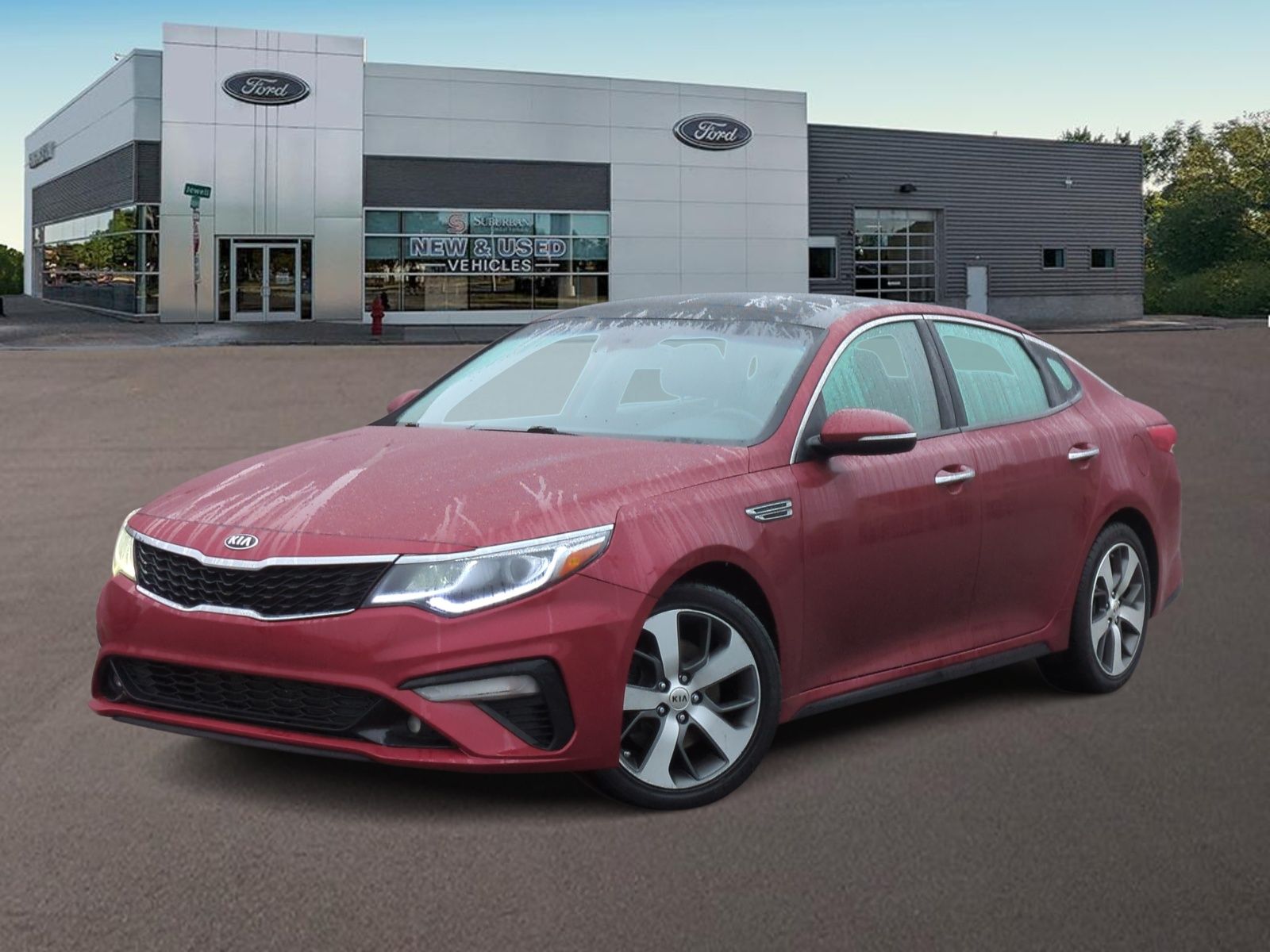 Passion Red 2019 Kia Optima S FWD Sedan Front-Wheel Drive 6-Speed Automatic