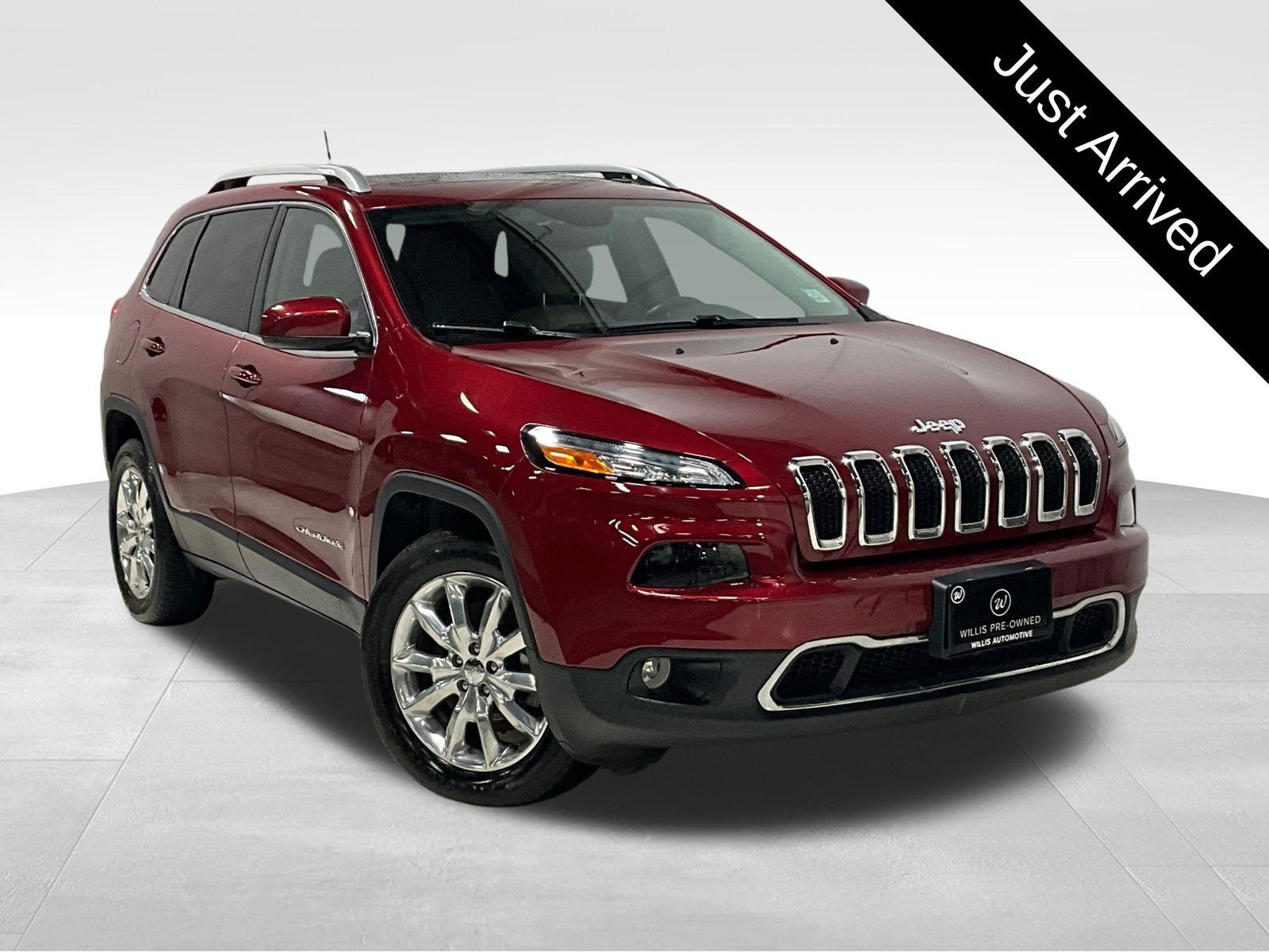 Deep Cherry Red Crystal Pearlcoat 2017 Jeep Cherokee SUV / Crossover Four-Wheel Drive 9-Speed Automatic
