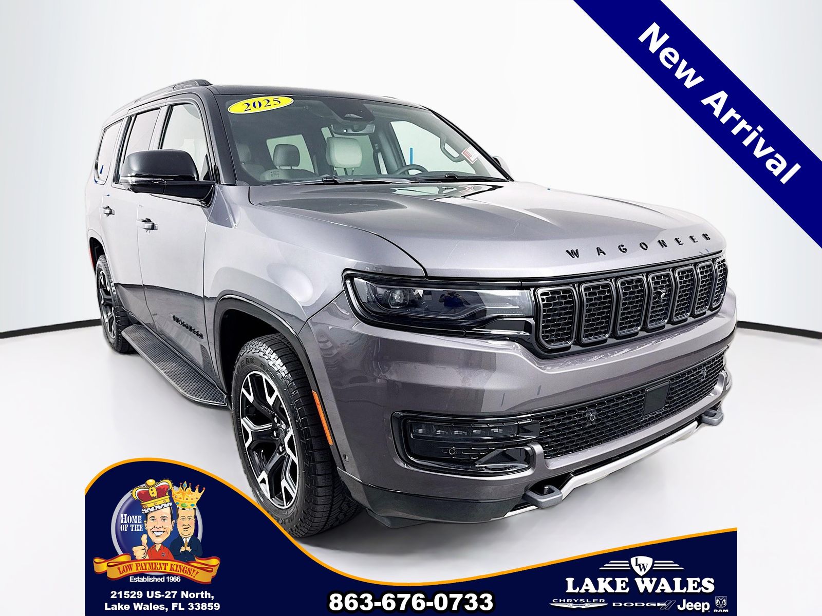 Baltic Gray Metallic Clearcoat 2025 Jeep Wagoneer Series II 4WD SUV / Crossover Four-Wheel Drive 8-Speed Automatic