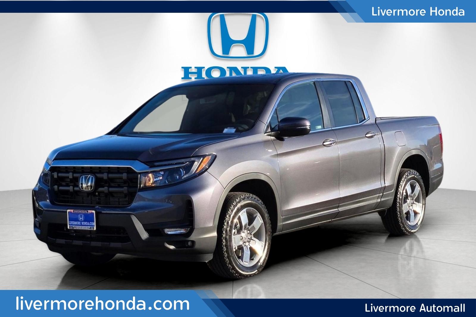 Gray (Modern Steel) 2026 Honda Ridgeline Pickup Truck All-Wheel Drive 9-Speed Automatic