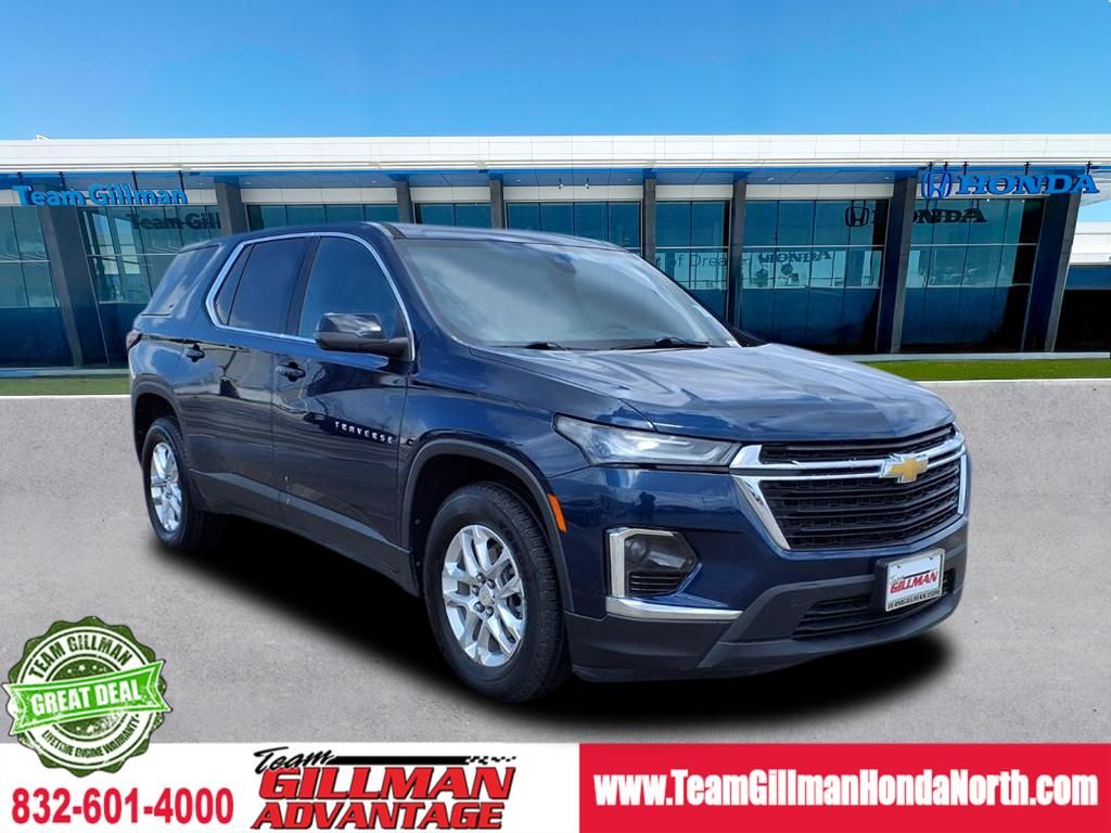 Northsky Blue Metallic 2022 Chevrolet Traverse LS FWD SUV / Crossover Front-Wheel Drive 9-Speed Automatic