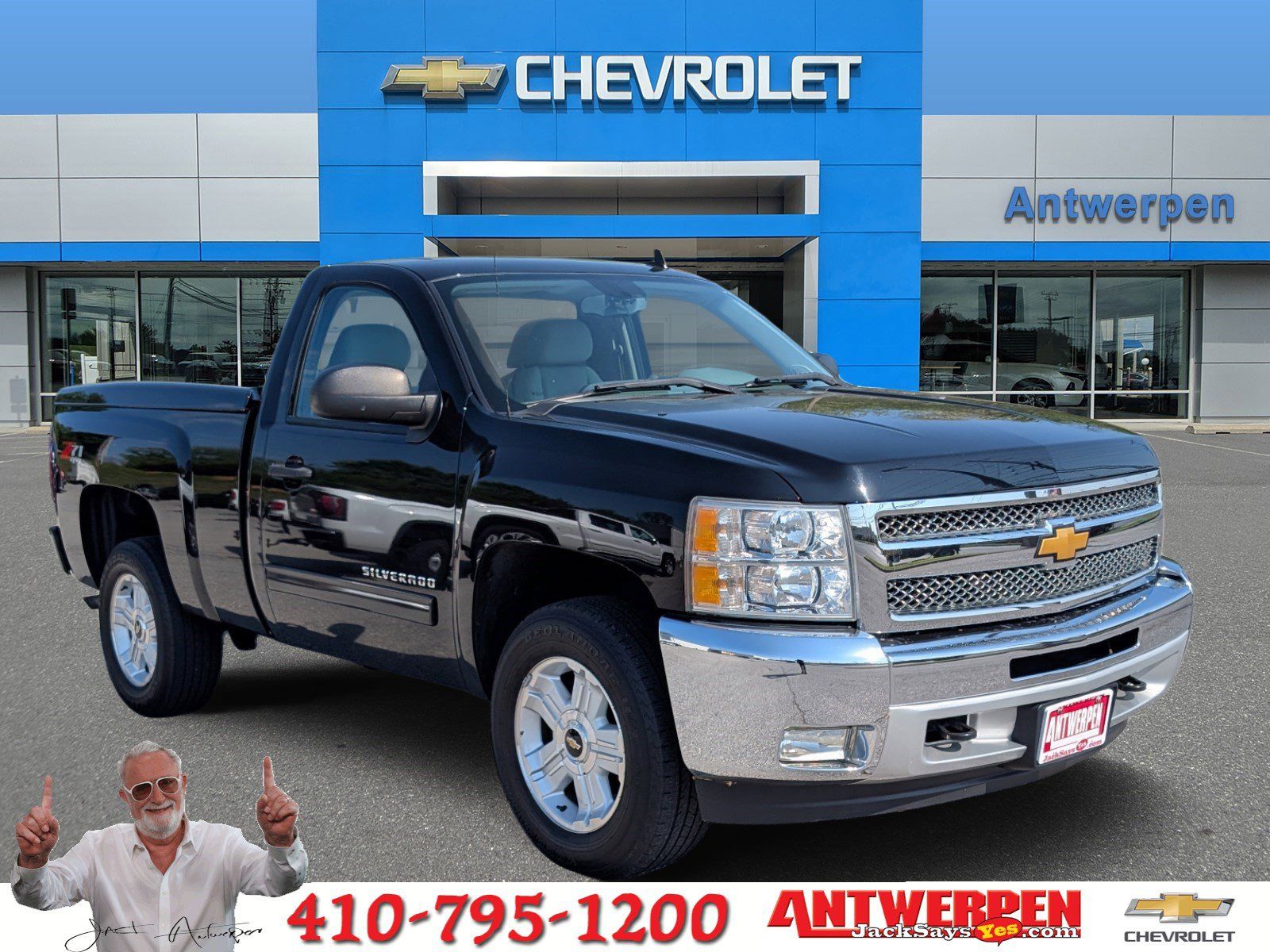 Black 2012 Chevrolet Silverado 1500 LT 4WD Pickup Truck Four-Wheel Drive 6-Speed Automatic Overdrive