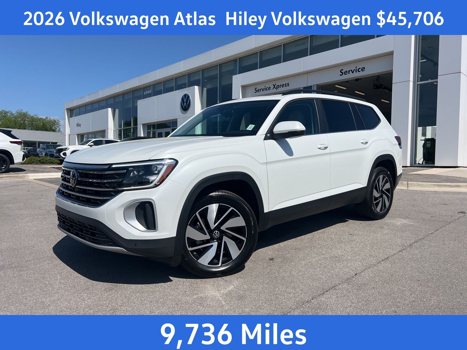 Opal White Pearl 2026 Volkswagen Atlas SE FWD with Technology SUV / Crossover Front-Wheel Drive 8-Speed Automatic
