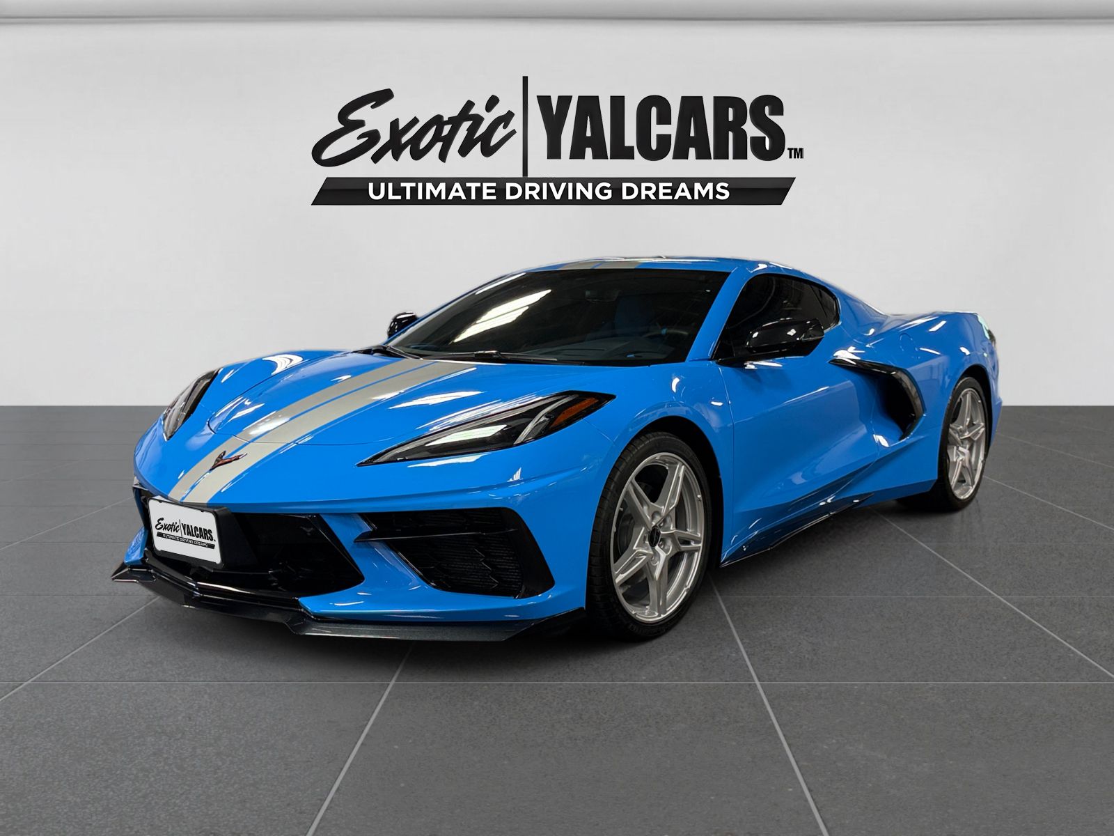 Blue 2023 Chevrolet Corvette Stingray 3LT Coupe RWD Coupe Rear-Wheel Drive 8-Speed Dual Clutch
