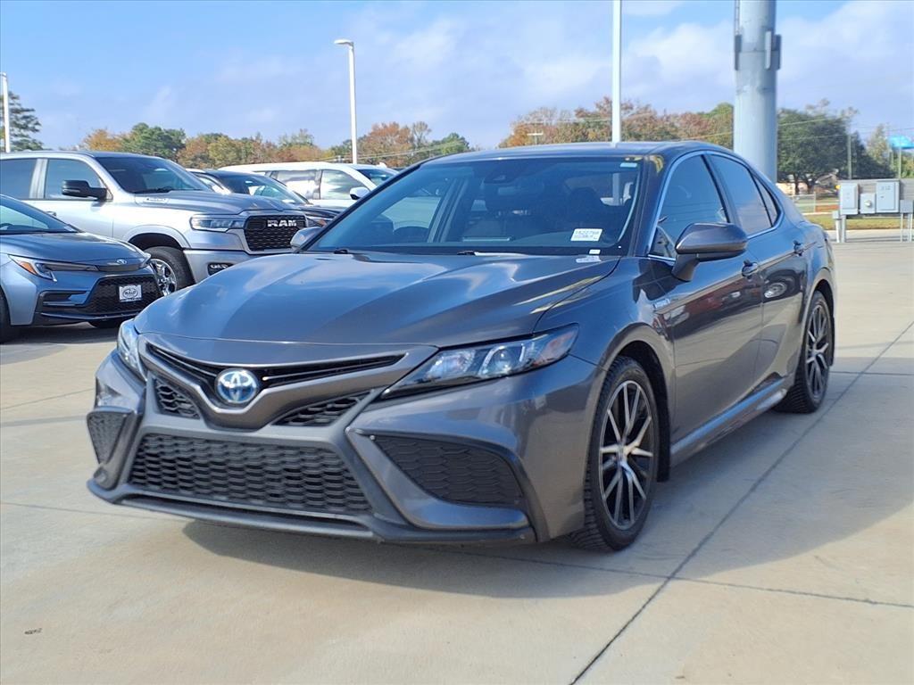 2021 Toyota Camry Hybrid SE Gray at DeMontrond Automotive Group
