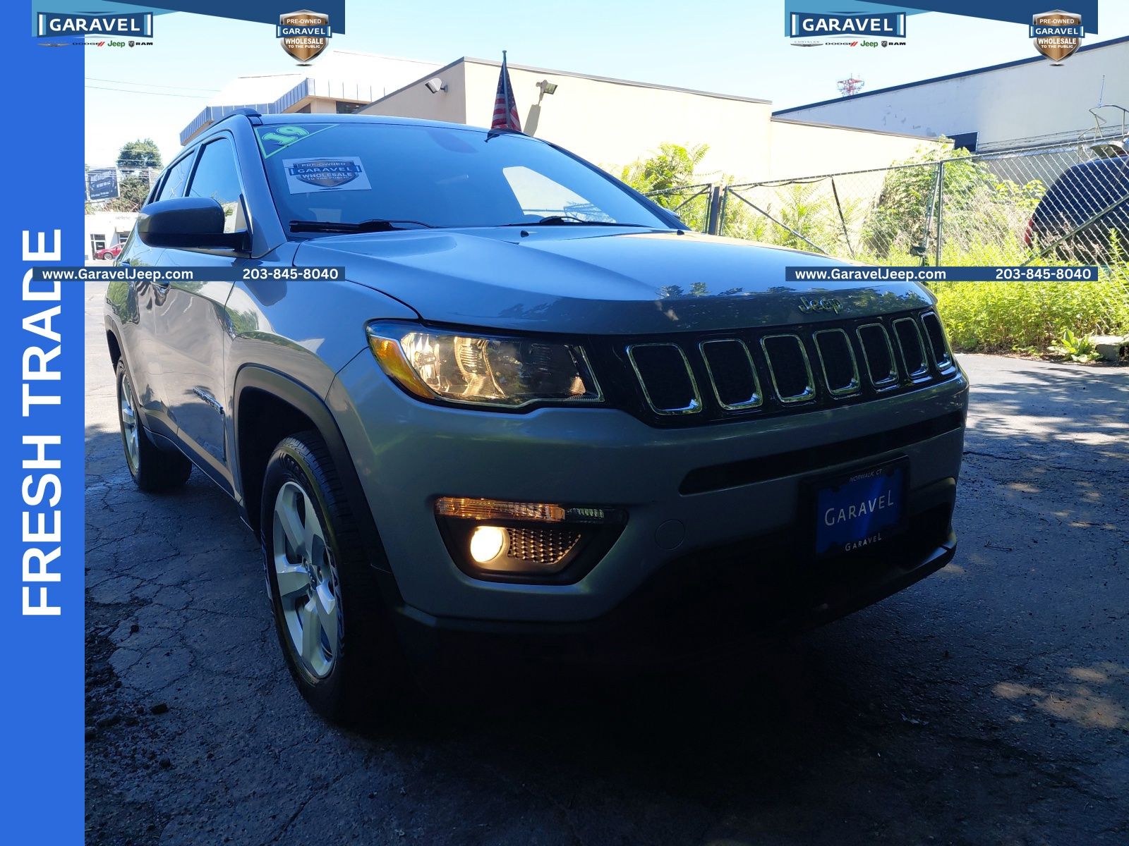 Billet Silver Metallic Clearcoat 2019 Jeep Compass SUV / Crossover Four-Wheel Drive 9-Speed Automatic