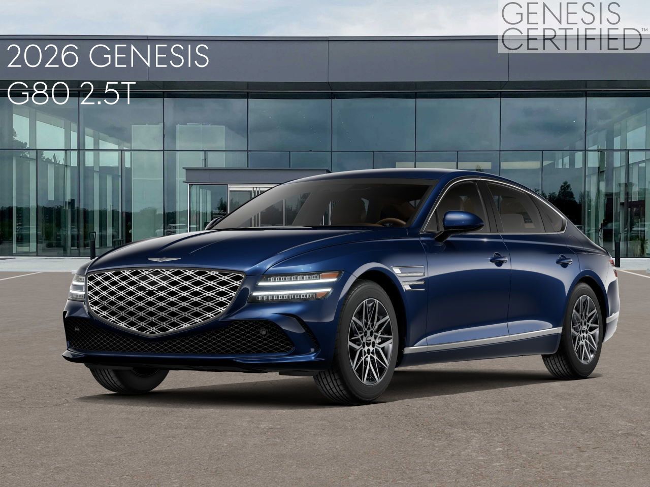 Capri Blue 2026 Genesis G80 Sedan All-Wheel Drive 8-Speed Automatic